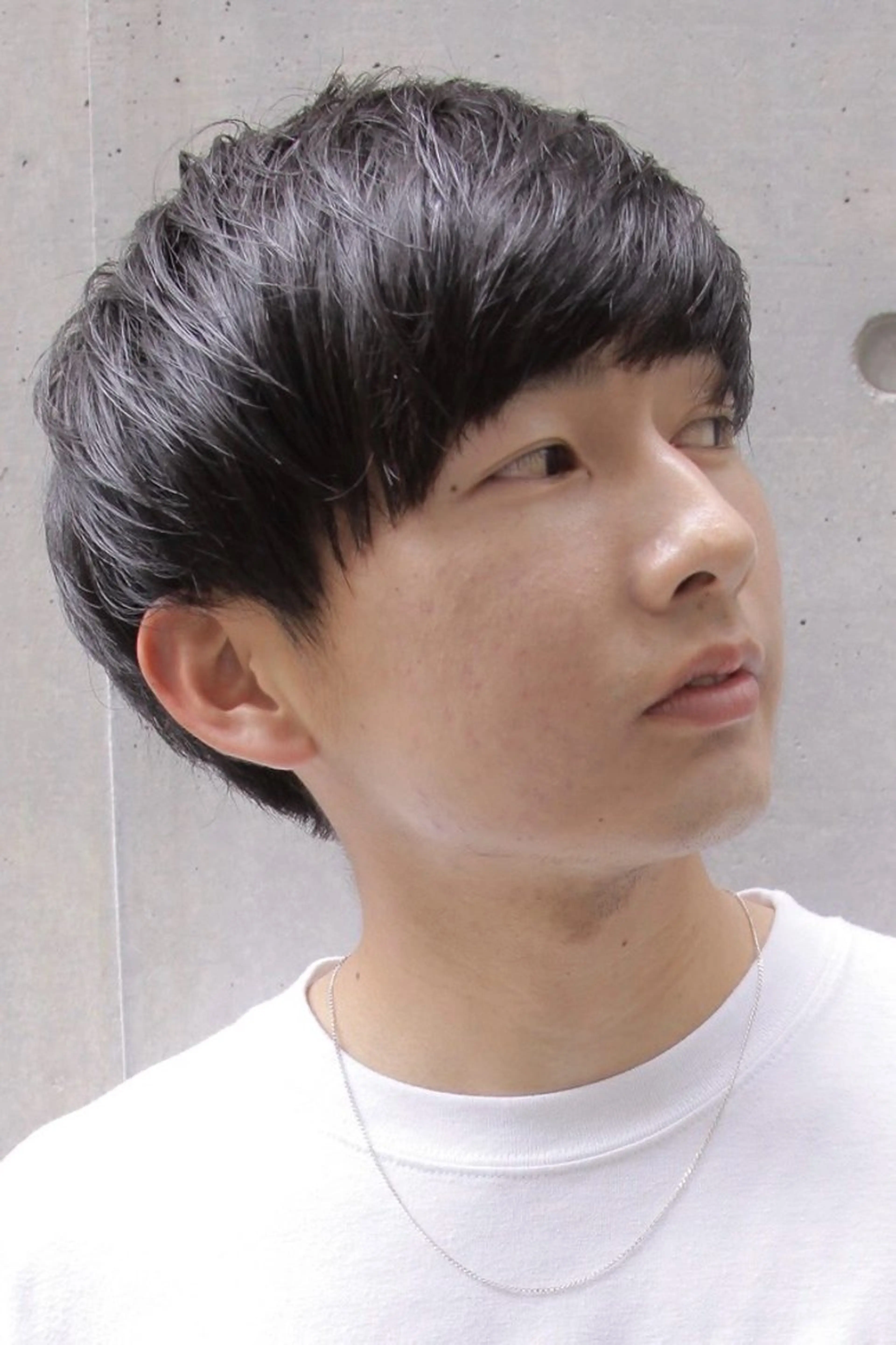 ショート パーマ 会社で浮かない ビジネスヘア/心斎橋のヘアスタイル