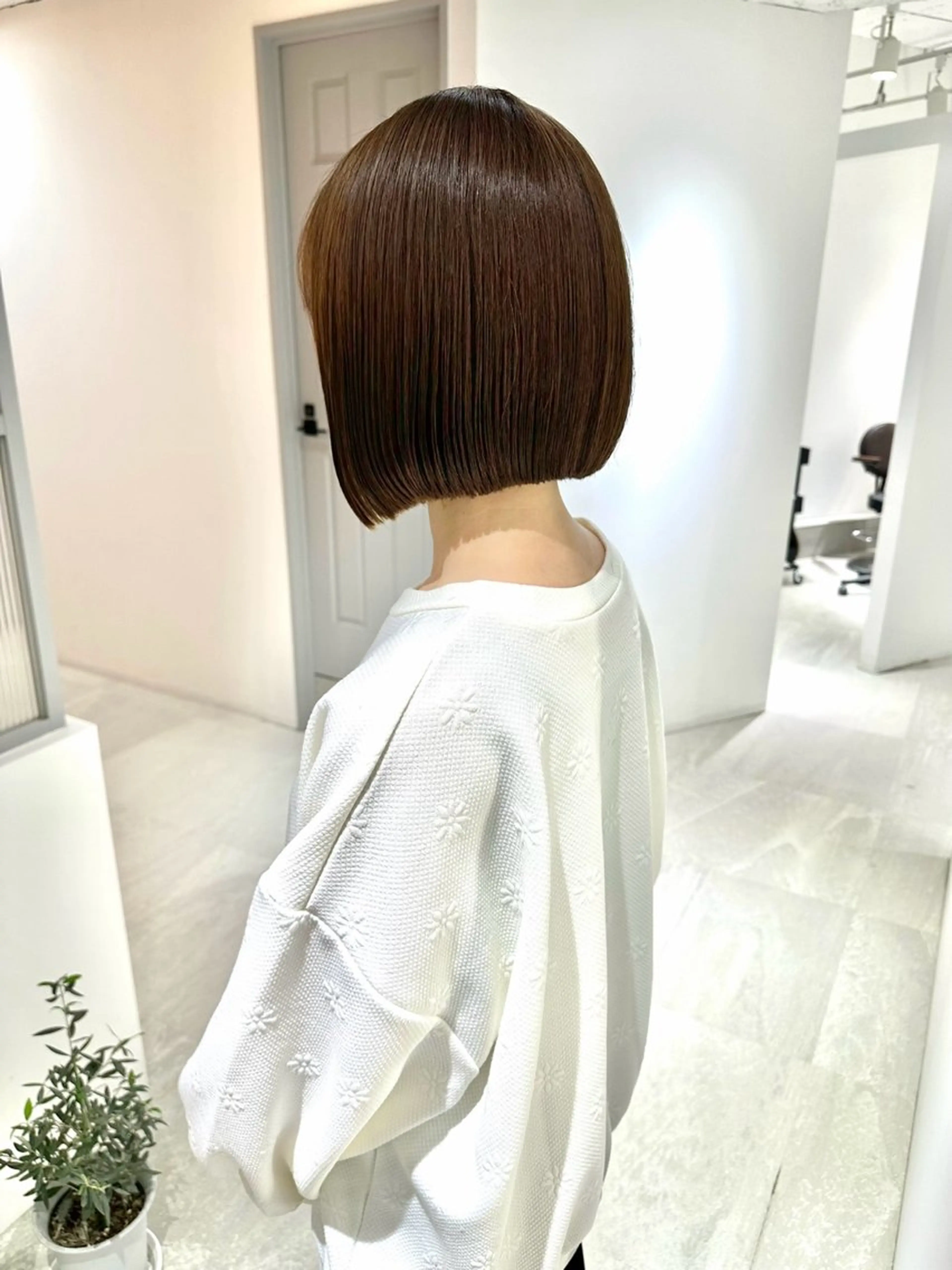 ショート カラー 髪質改善 似合わせカット トリートメント カット ヘアカラー トリートメント 銀座No.1髪質改善 縮毛矯正/本木のヘアスタイル