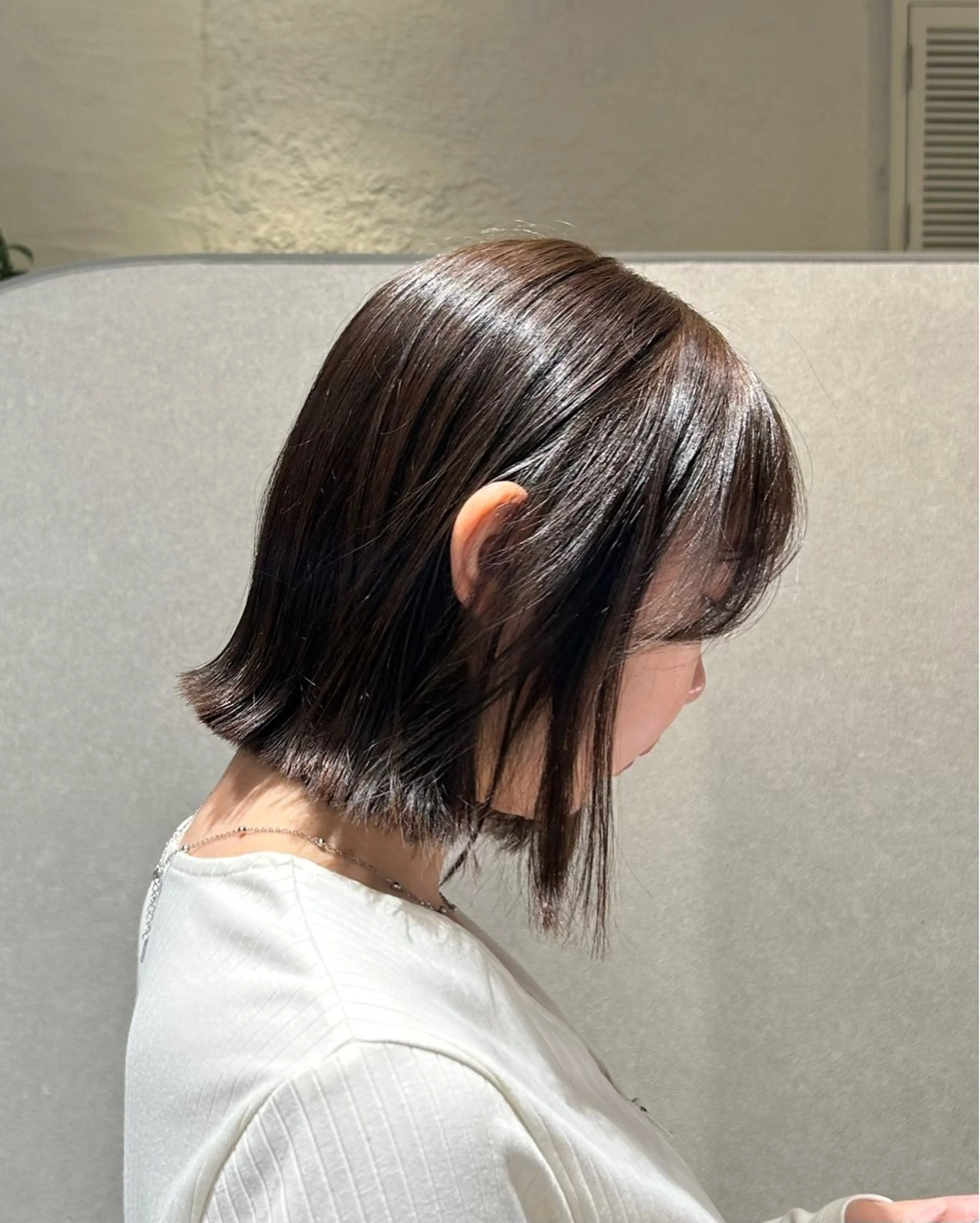 ミディアム カラー ブリーチ 透明感カラー ブリーチなしカラー カット ヘアカラー トリートメント LOVESTOIKE 井上つぐみ/透明感のヘアスタイル