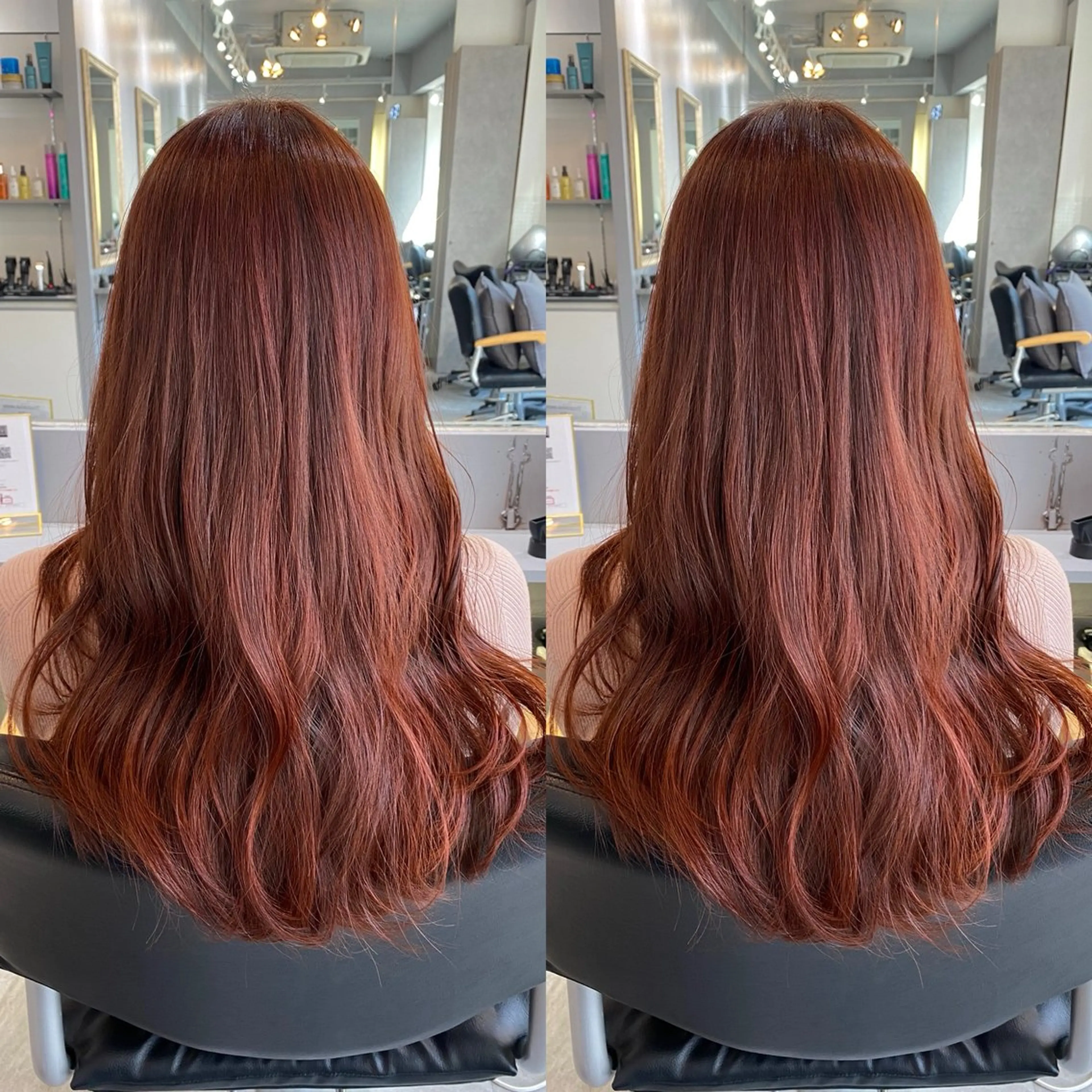 ロング カラー 縮毛矯正×ボブ💎 髪質改善/木下のヘアスタイル