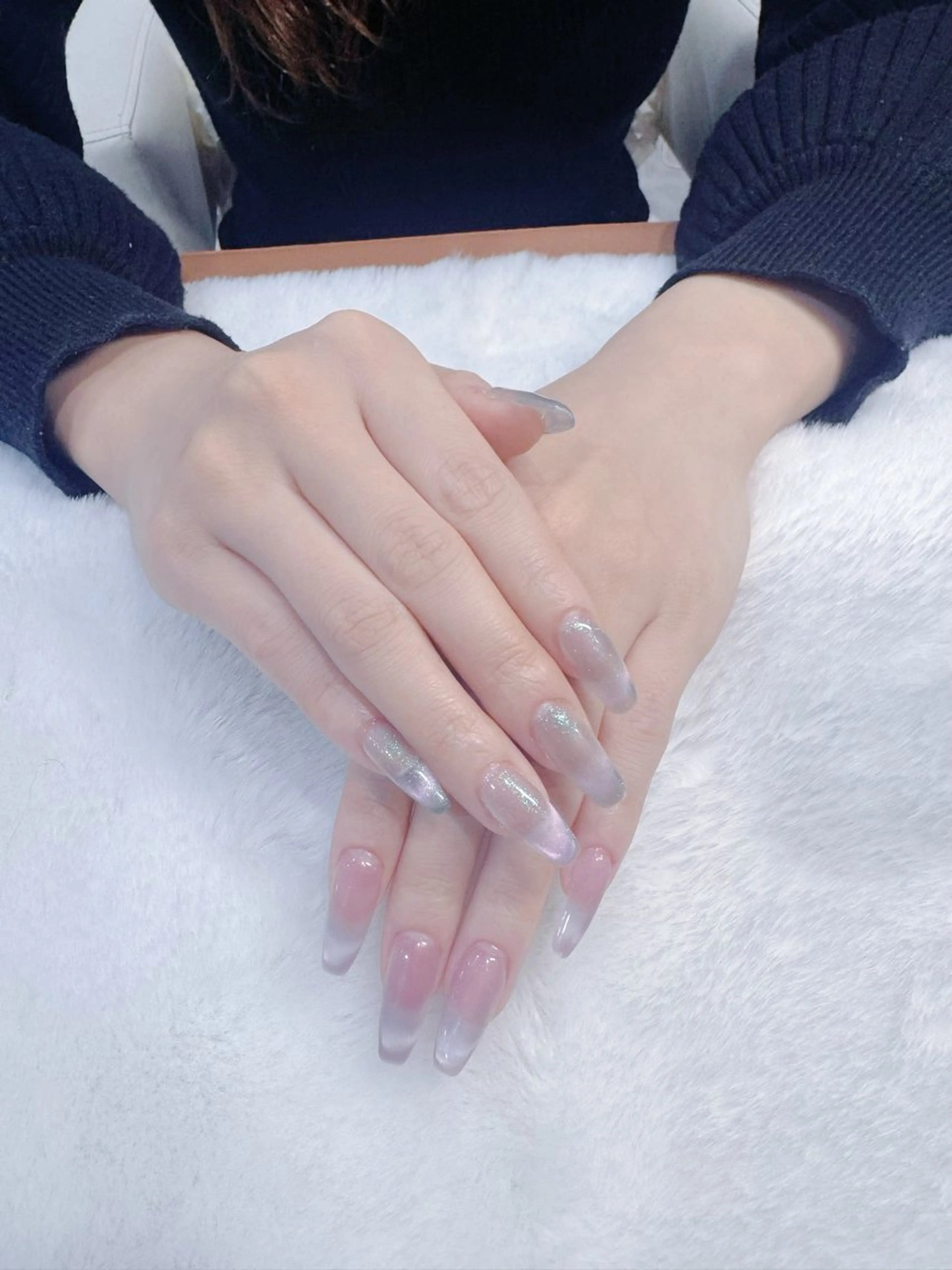 🖤新人ネイリスト🖤HANDマグネットワンカラー パーツ追加OK🙆♀️(別料金)の写真