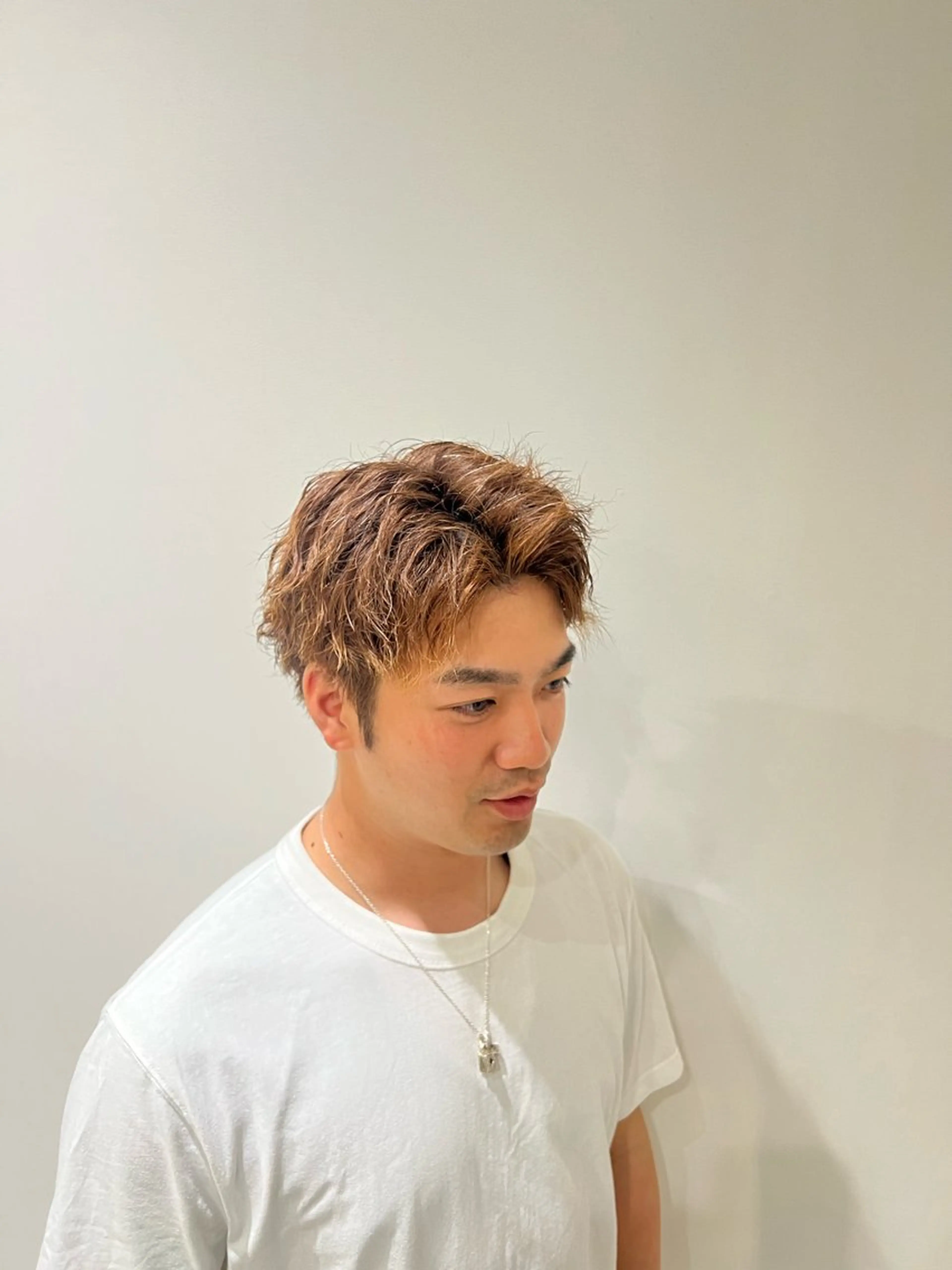 メンズ 撮影モデル 坂口 宗のヘアスタイル
