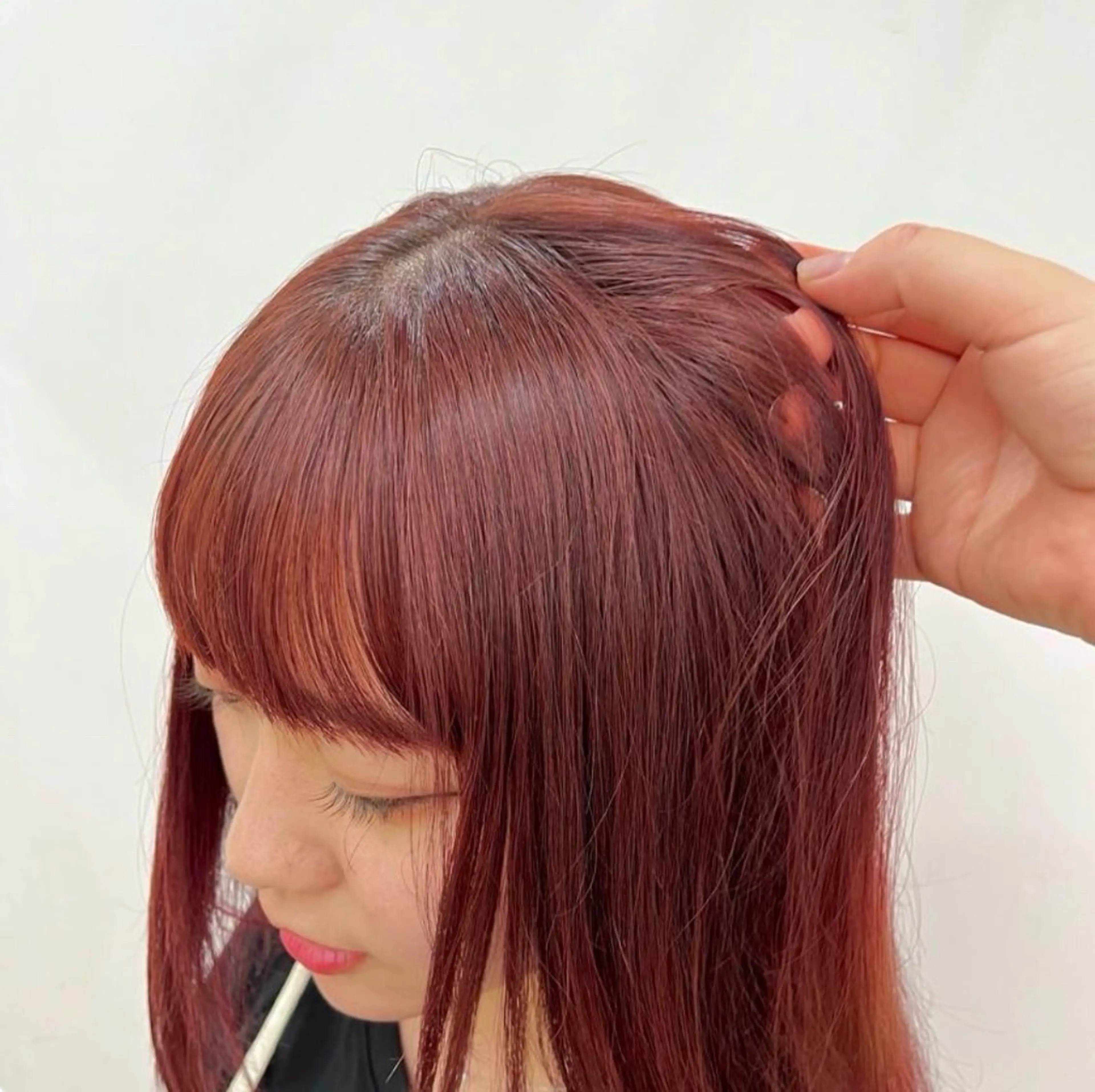 ミディアム カラー 透明感寒色 カラー/さとゆな💛のヘアスタイル