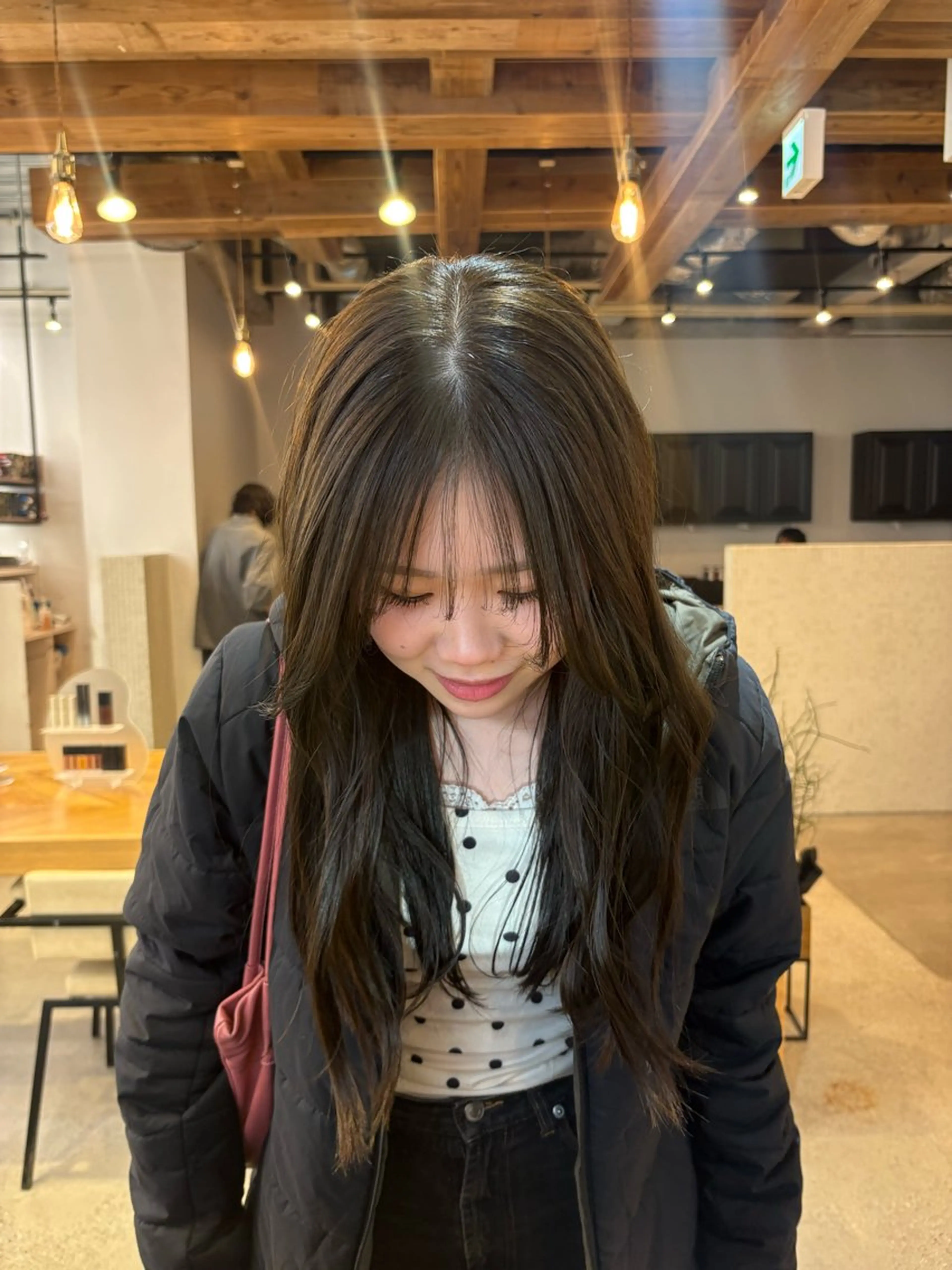 セミロング カラー ベージュカラー オリーブベージュ ヘアカラー 🎀RAMU🎀 暖色カラー/透明感のヘアスタイル