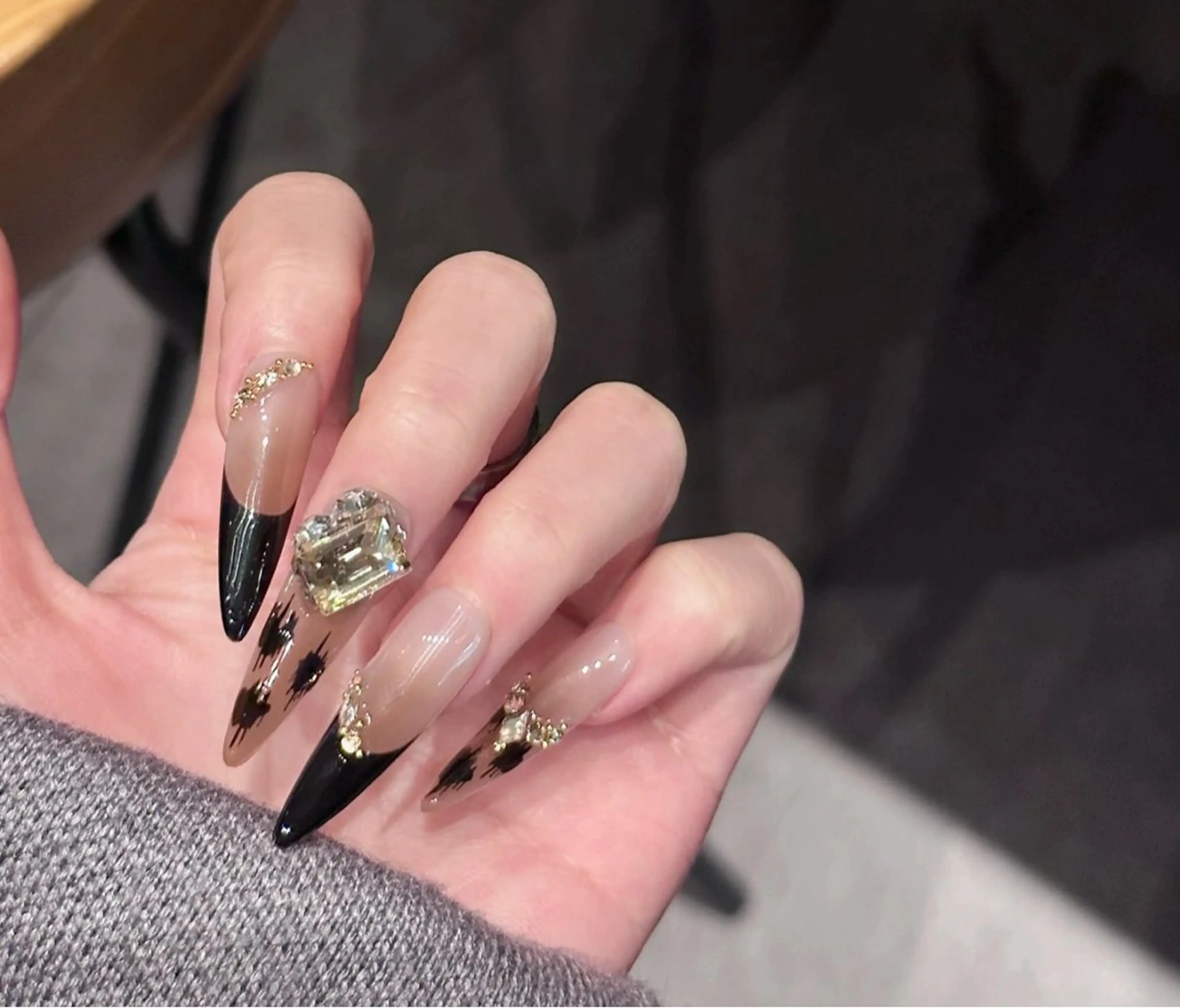 ネイル アートネイル オーロラネイル チークネイル フレンチネイル ガラスフレンチ ハンドネイル 🎀🎀YooLi Nail Salonのネイルデザイン