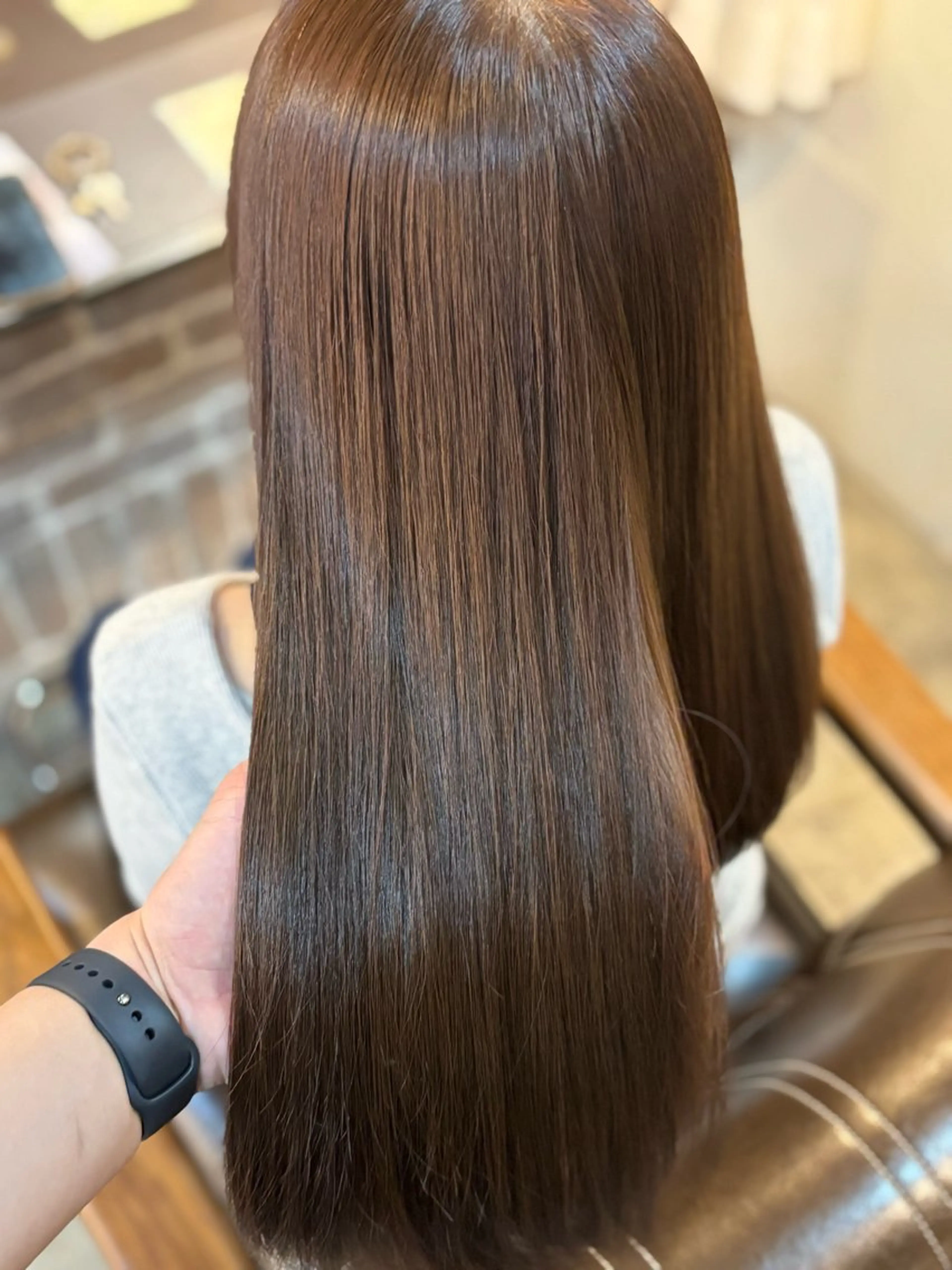 カラー ブラウンカラー モカブラウン ヘアカラー トリートメント ブリーチ/縮毛矯正/ 川野秀真のヘアスタイル