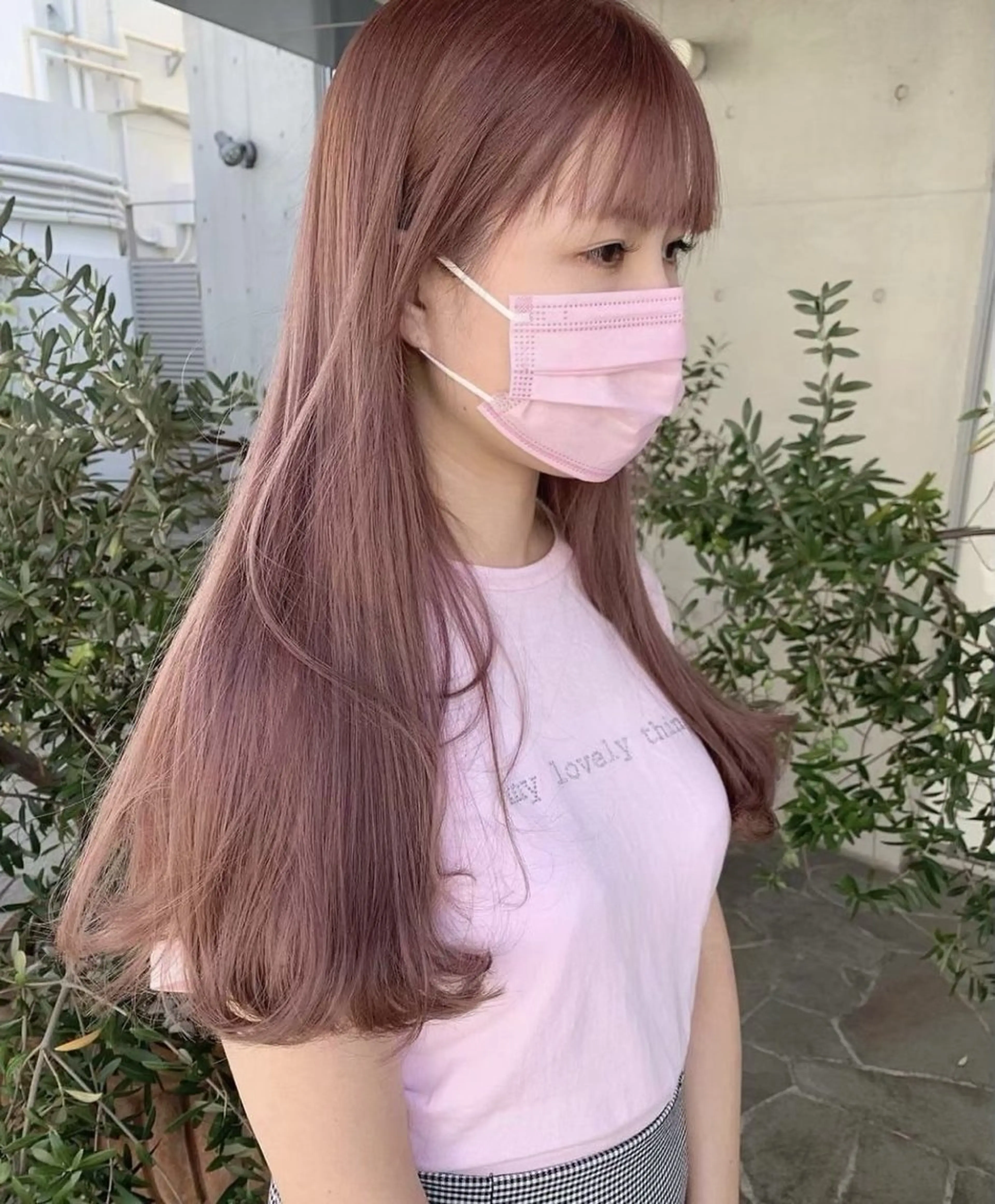 カラー ベージュカラー ハイトーンカラー ピンクカラー ピンクベージュ ヘアカラー ⟡.·*sayaka / ブリーチカラーのヘアスタイル