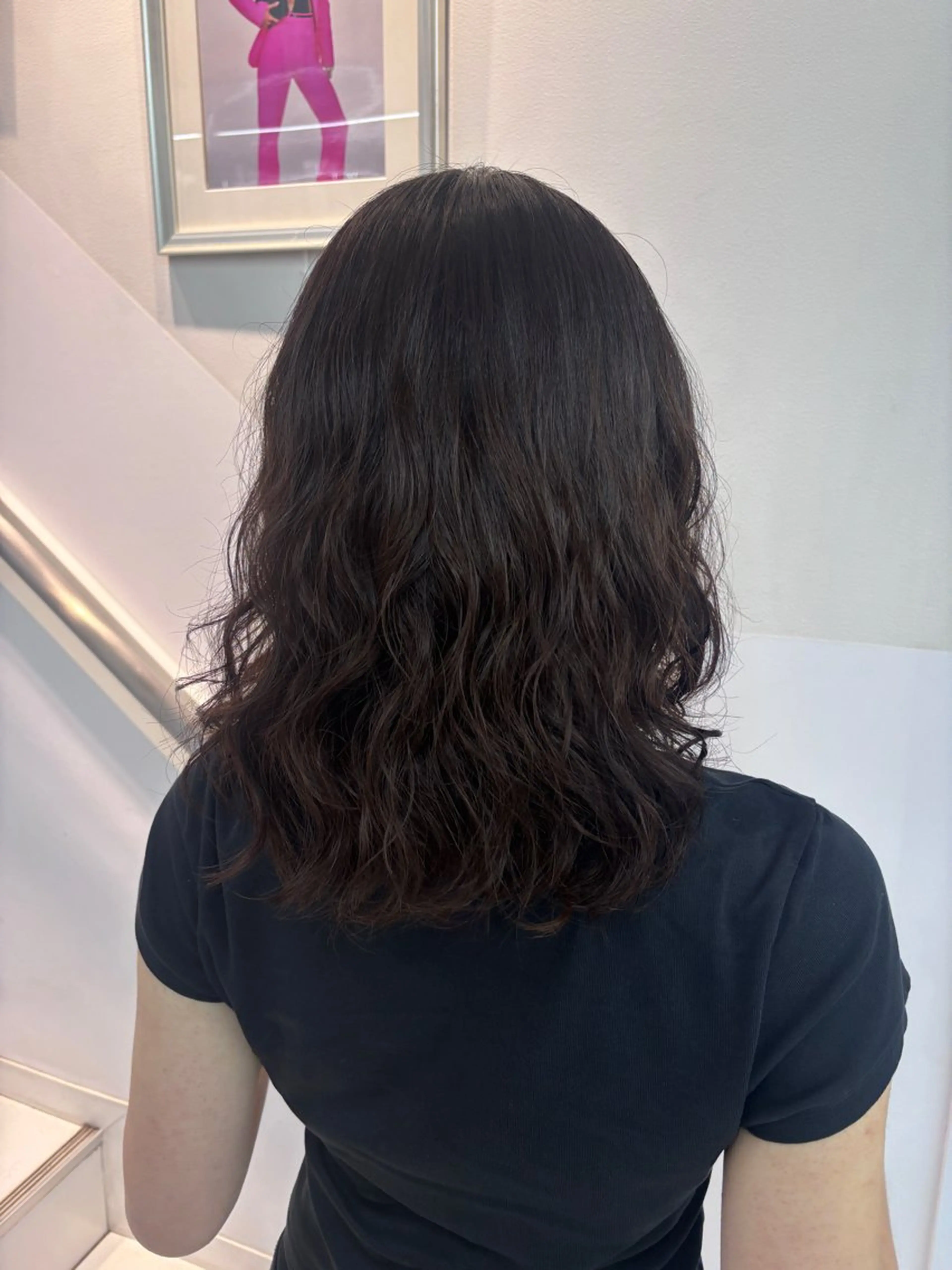 セミロング パーマ セミロングパーマ リコ🪐レイヤー モデル募集のヘアスタイル