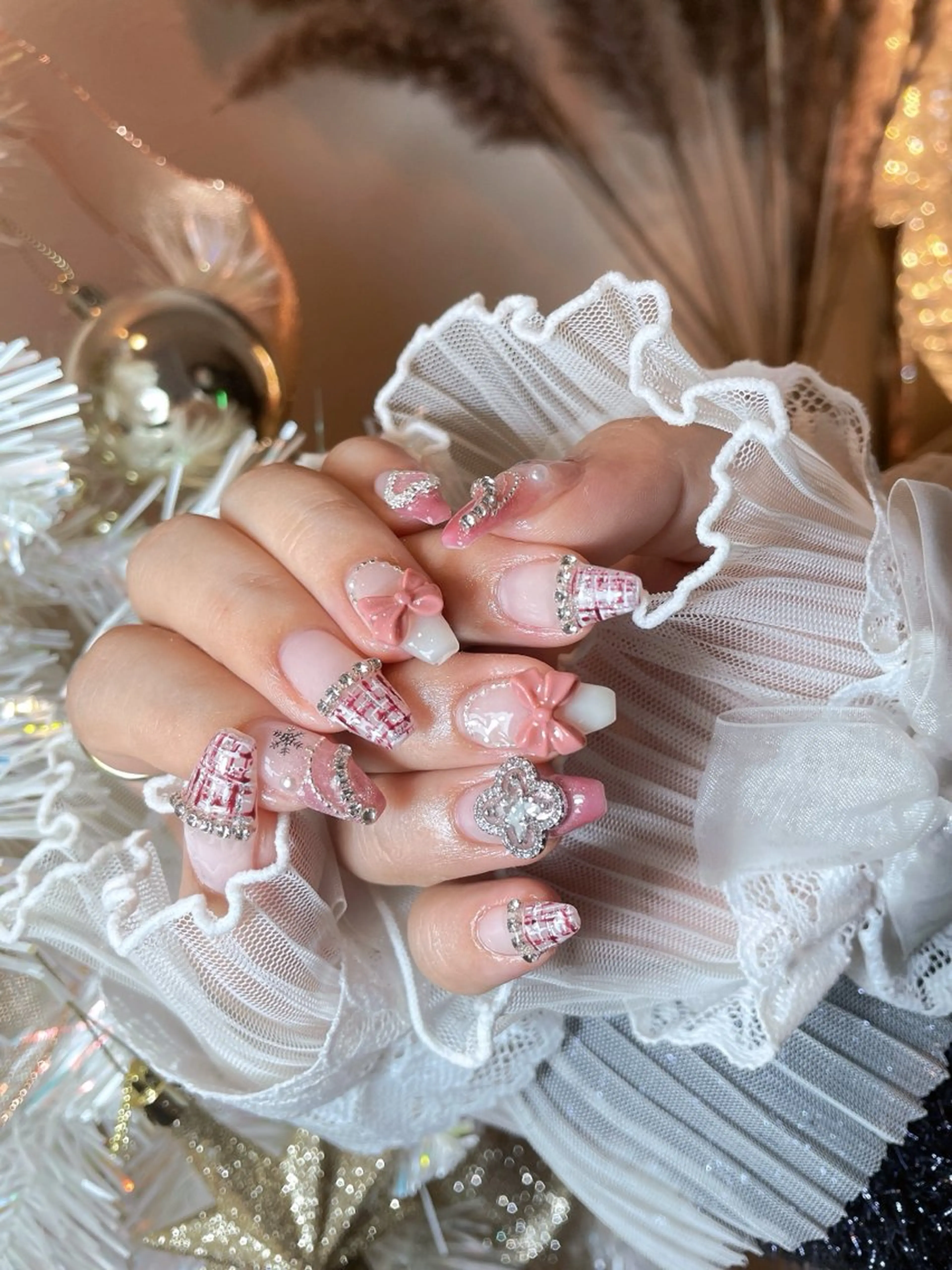 ネイル 23時まで❤︎韓国、 ワンホンネイルのネイルデザイン