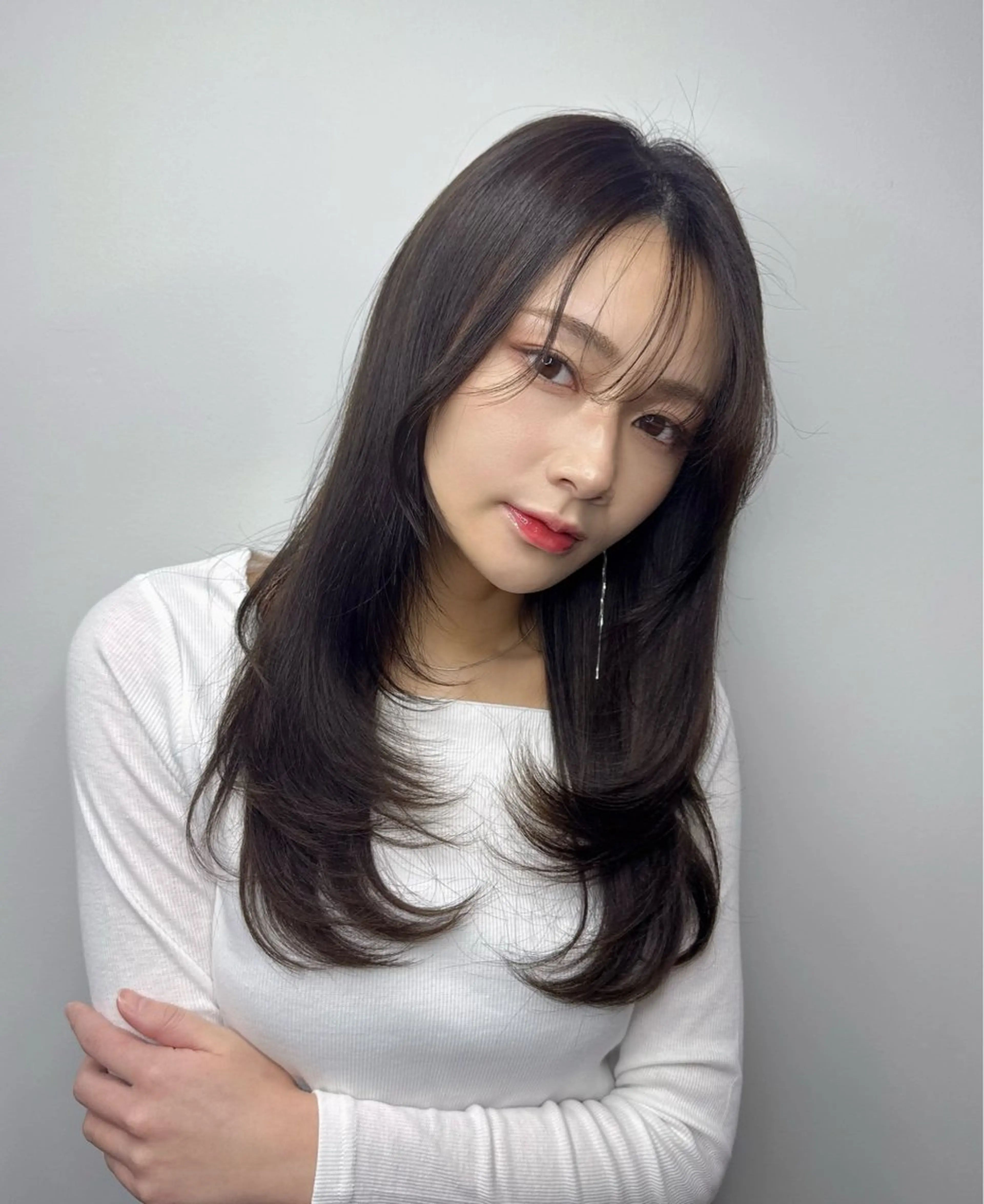 ロング レイヤーカット 岡崎/レイヤーカット ／縮毛矯正/美髪のヘアスタイル