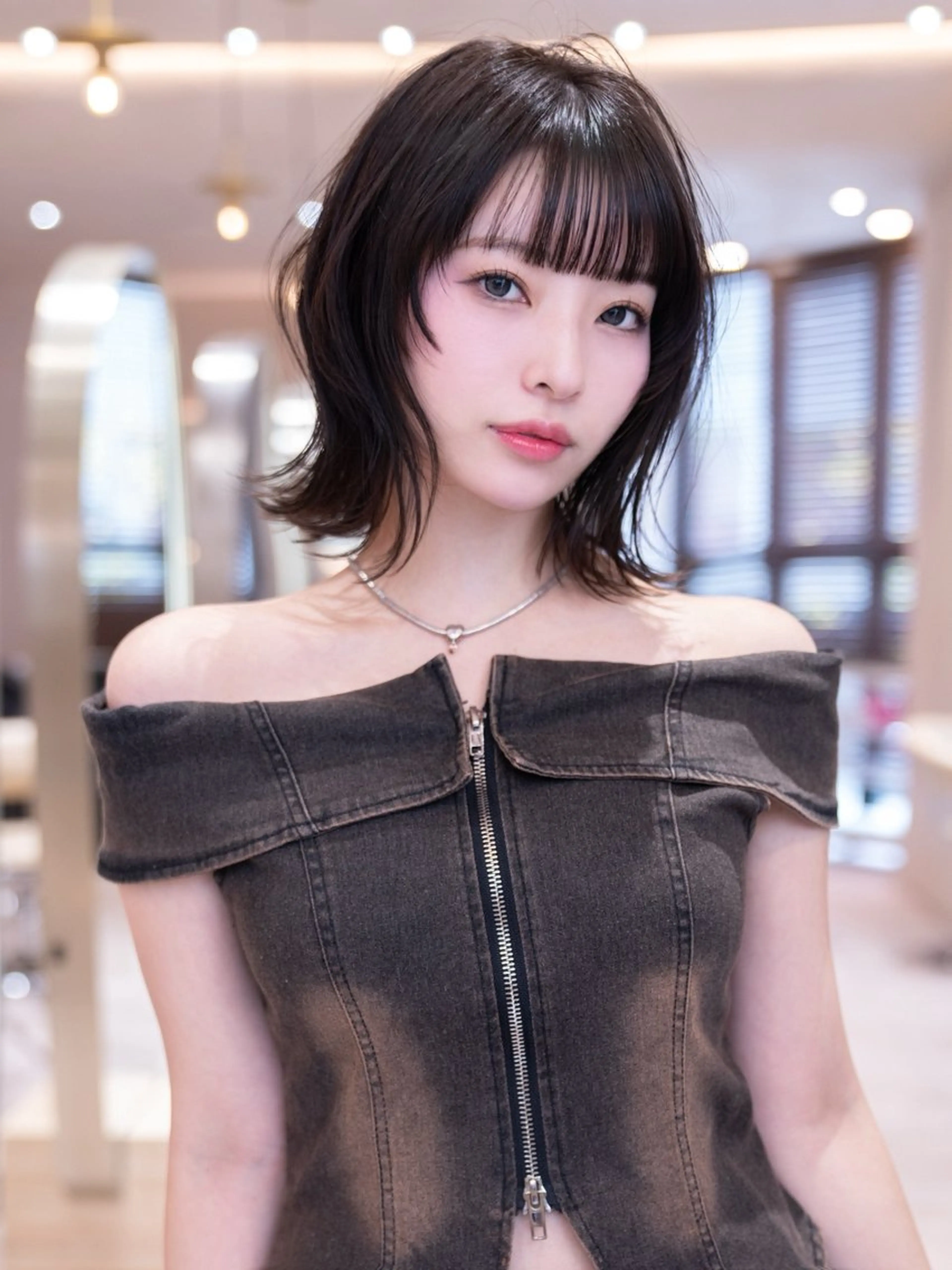 ミディアム カラー カット ヘアカラー トリートメント 🉐レイヤー/塩見 弘樹🉐渋谷のヘアスタイル