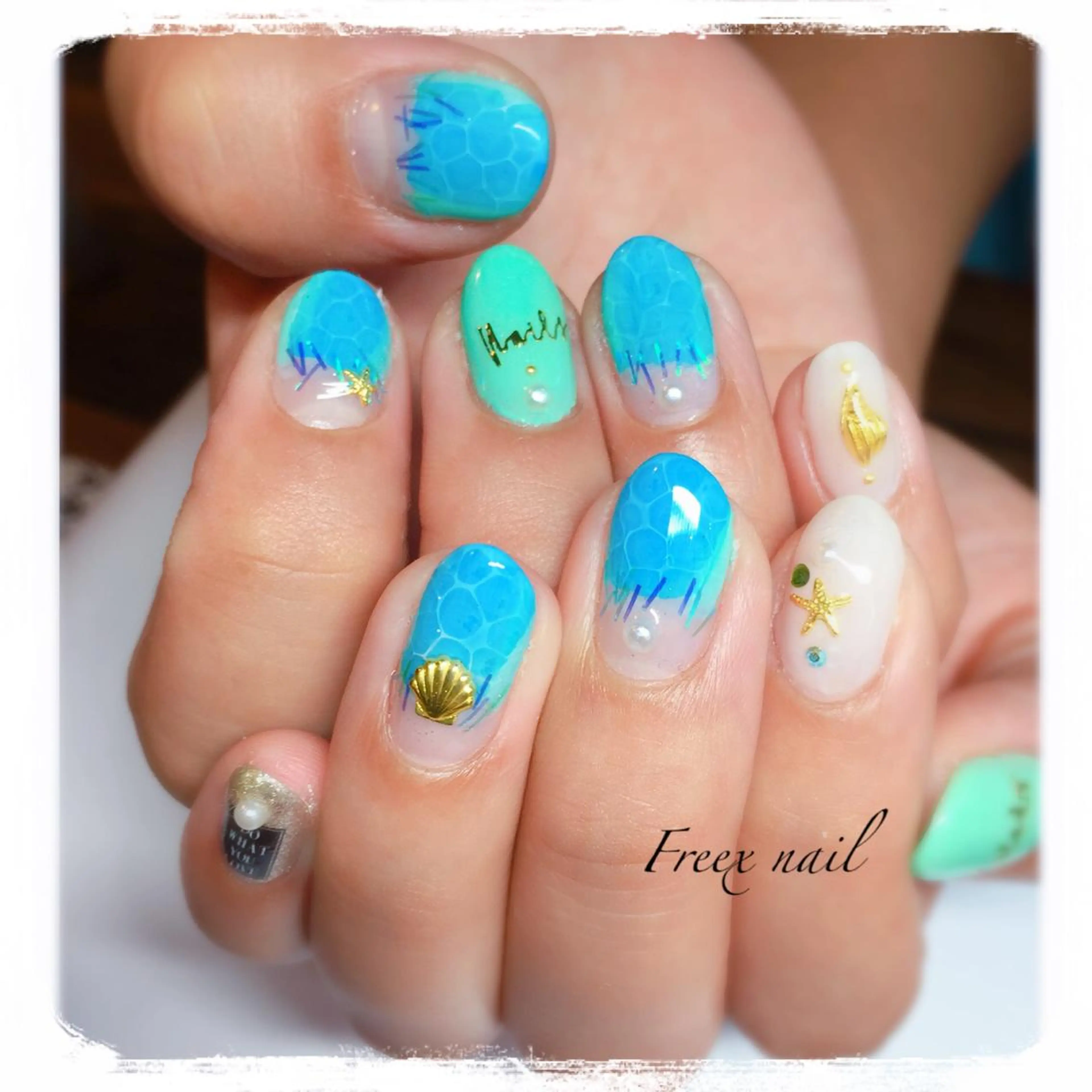 ネイル アートネイル freex nail /ニュアンス/個性派のネイルデザイン