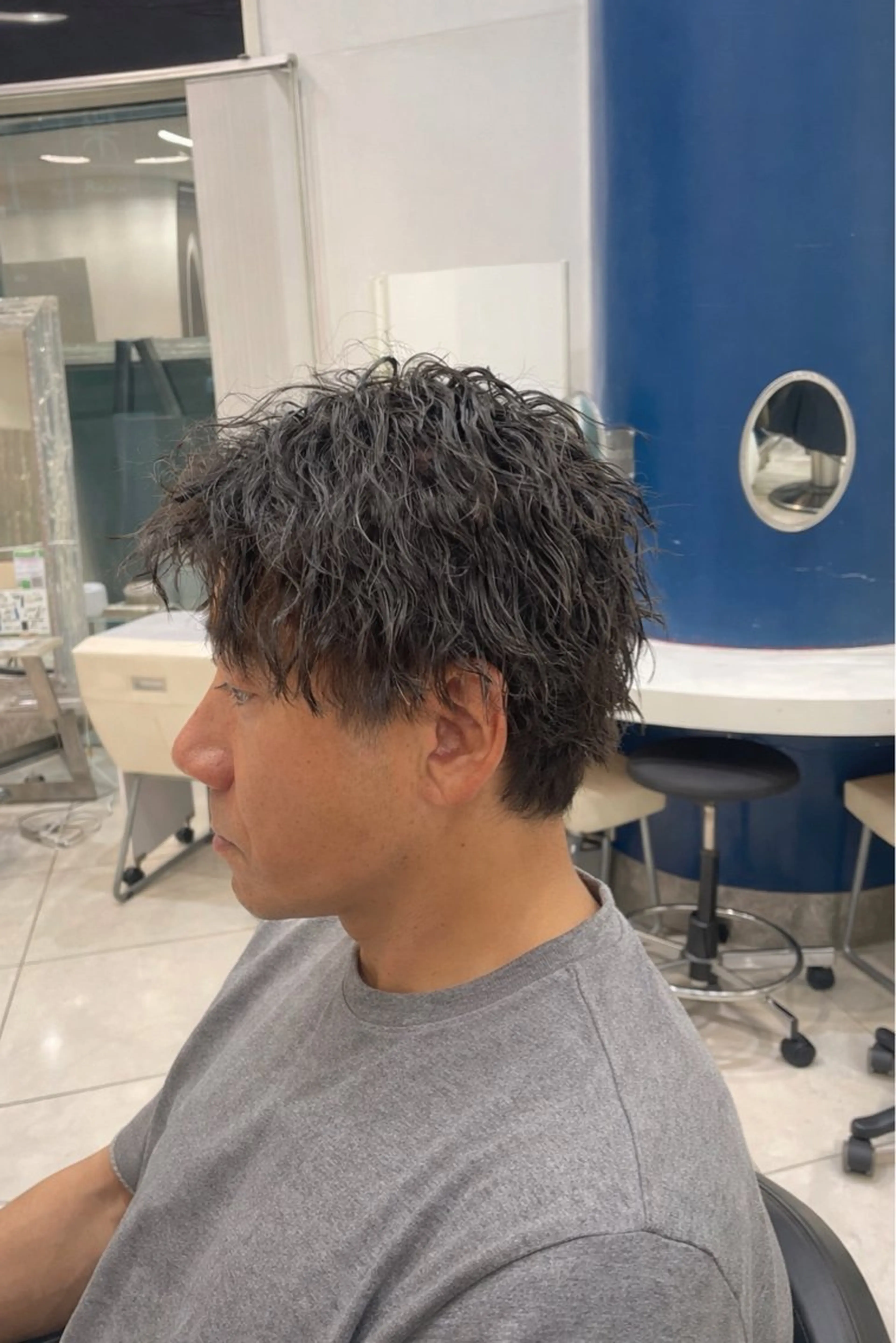 ショート パーマ メンズ メンズパーマ カット パーマ トリートメント メンズパーマ特化 真栄平有希のヘアスタイル