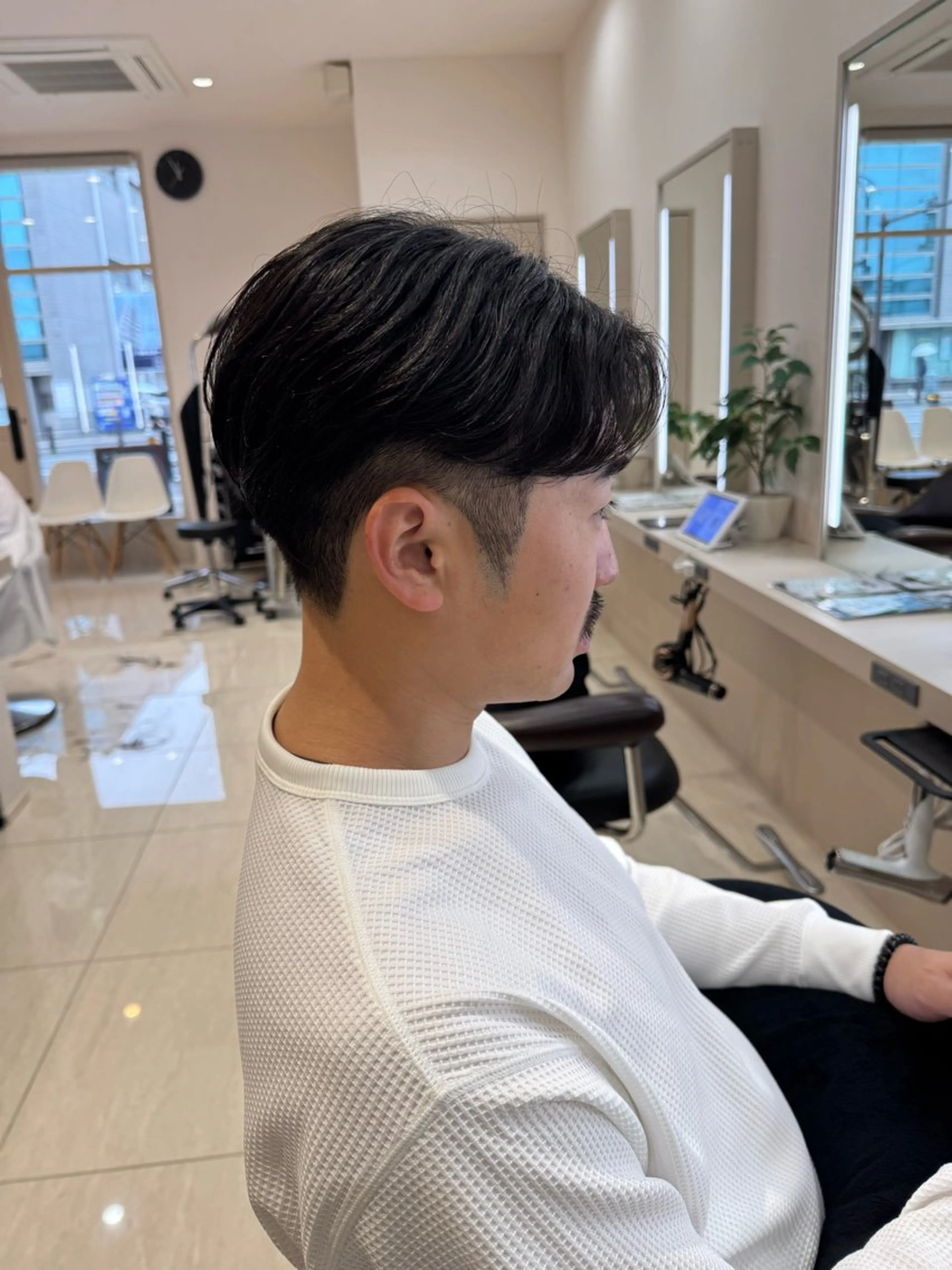 ショート パーマ メンズ カット パーマ トリートメント パーマ/ハイトーン /吉田眞のヘアスタイル