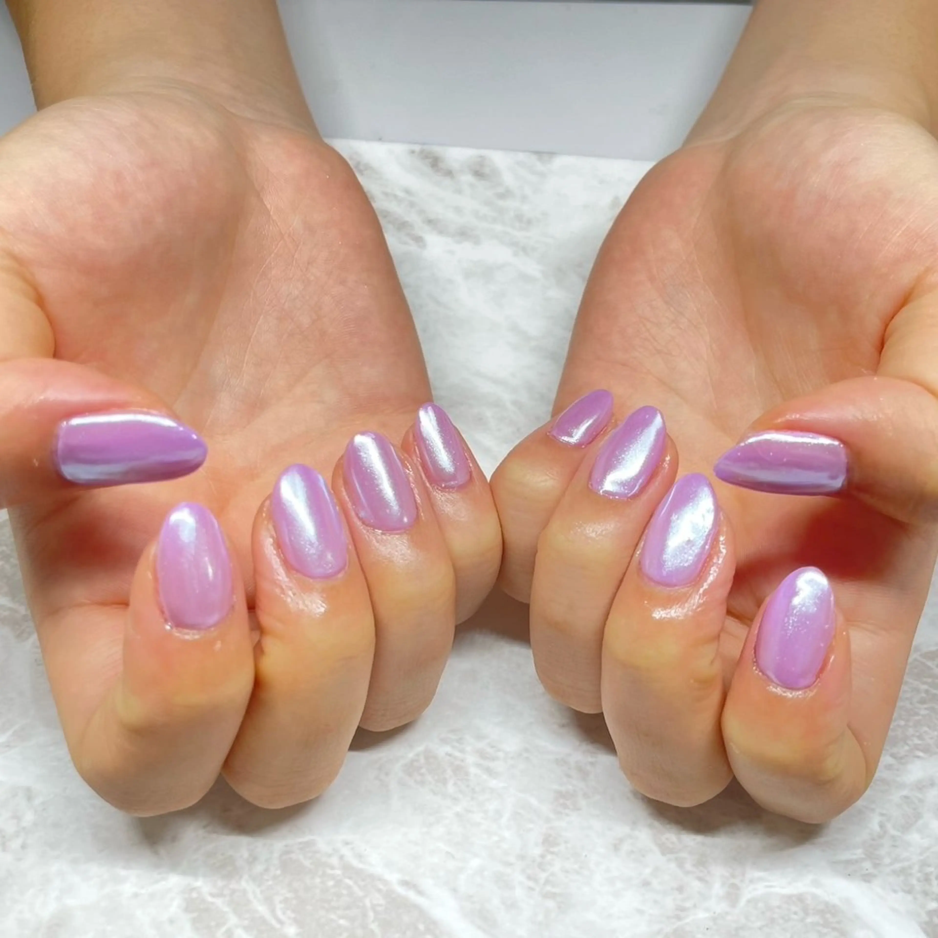 ネイル オーロラネイル ミラーネイル Felix nail 🌼目黒店のネイルデザイン