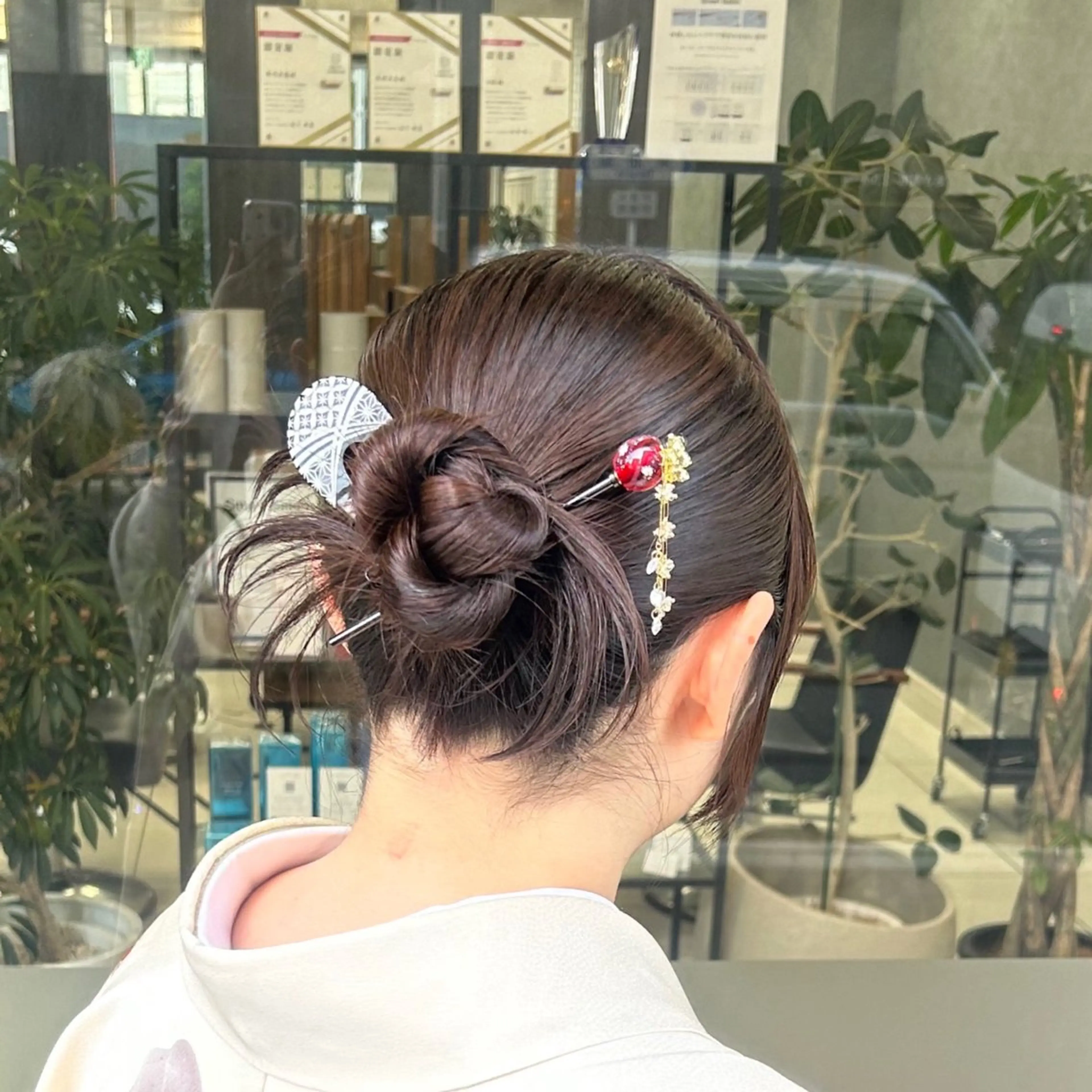 ミディアム ヘアアレンジ ヘアセット/艶カラー emi🍒のヘアスタイル