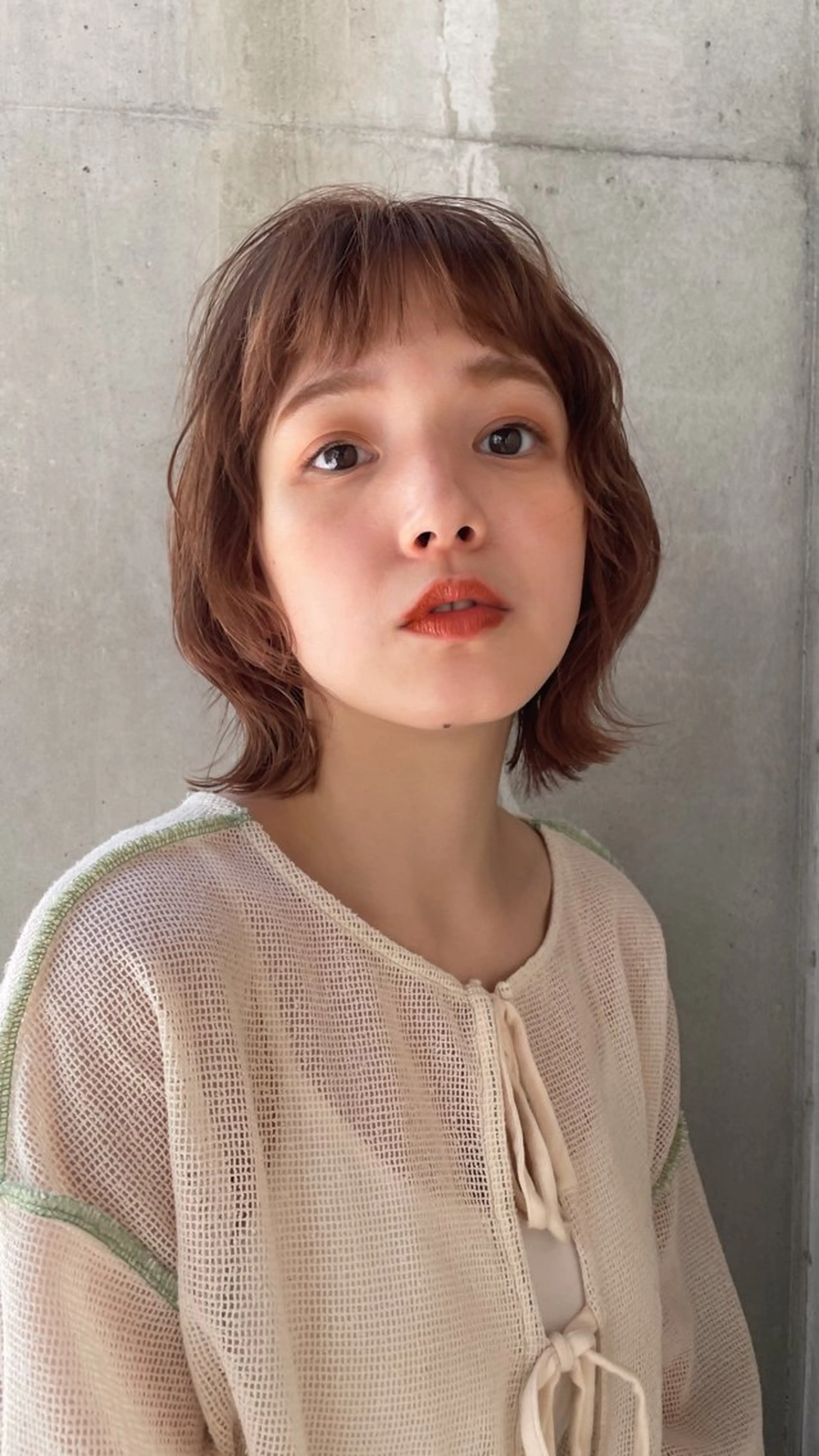 ミディアム カラー 久門 未来のヘアスタイル