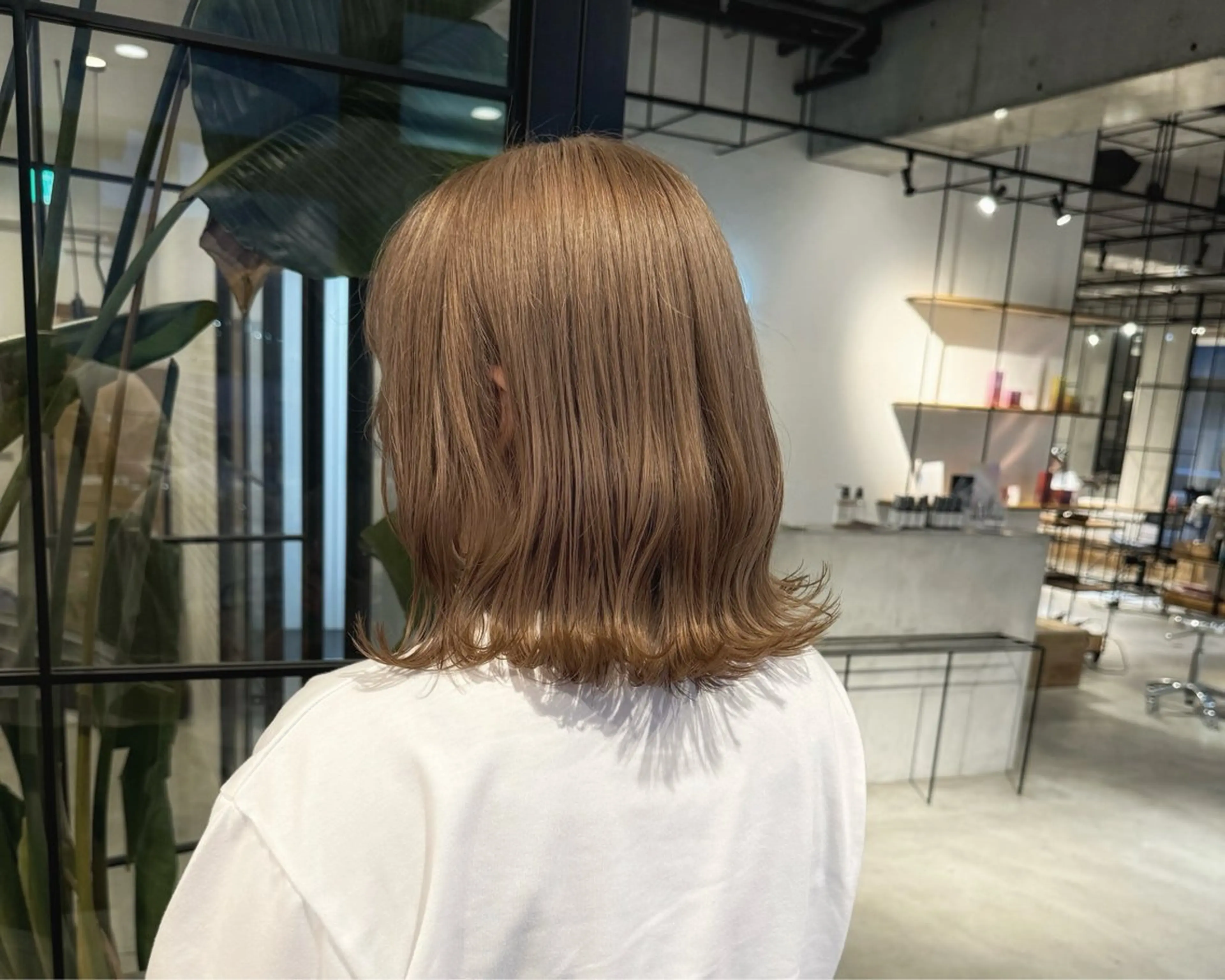 ミディアム ヘアカラー トリートメント ベージュカラー/新潟 カラー特化/落合優吾のヘアスタイル