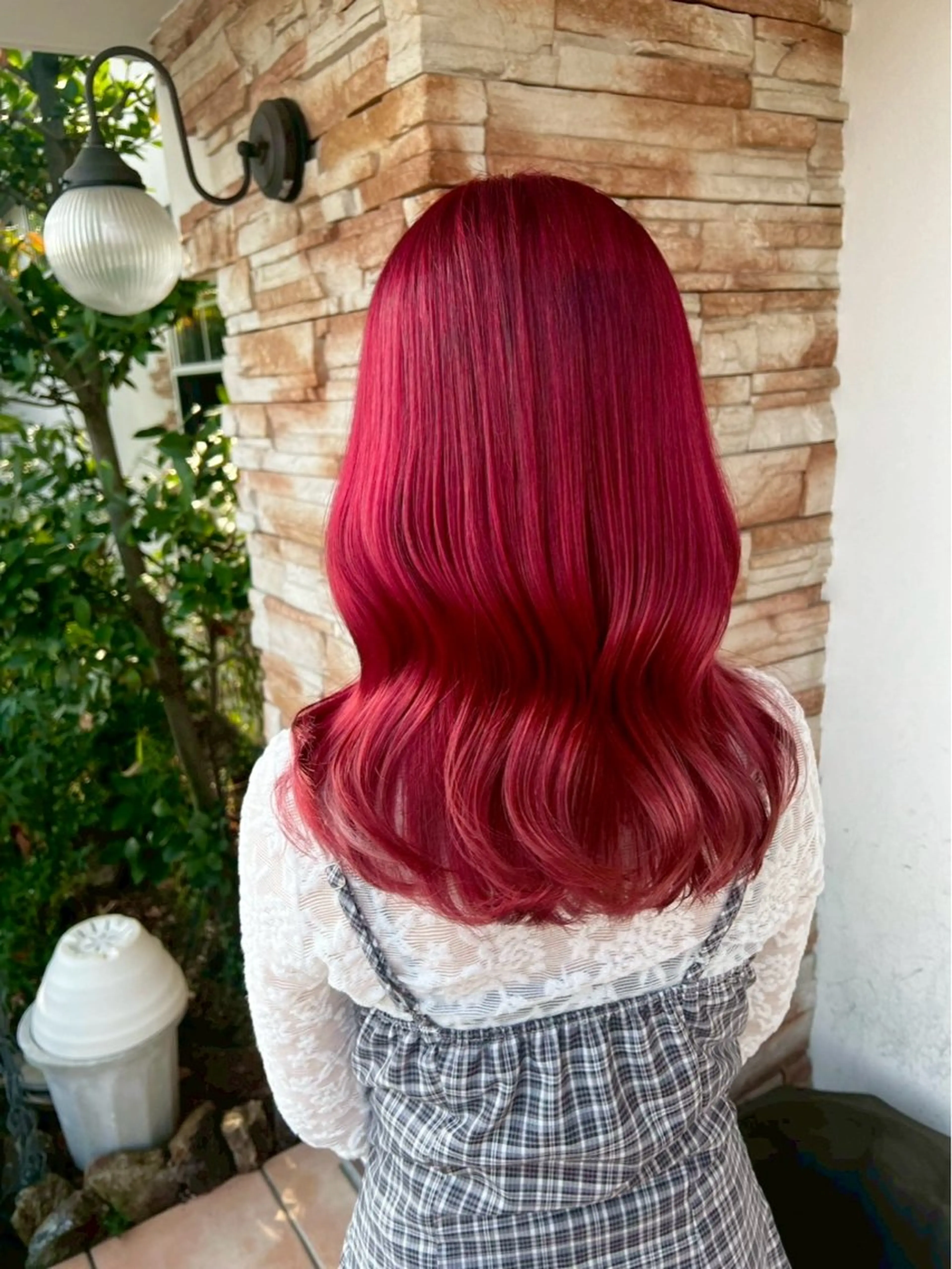 カラー ブリーチ ハイライトカラー まりん /小牧美容院のヘアスタイル