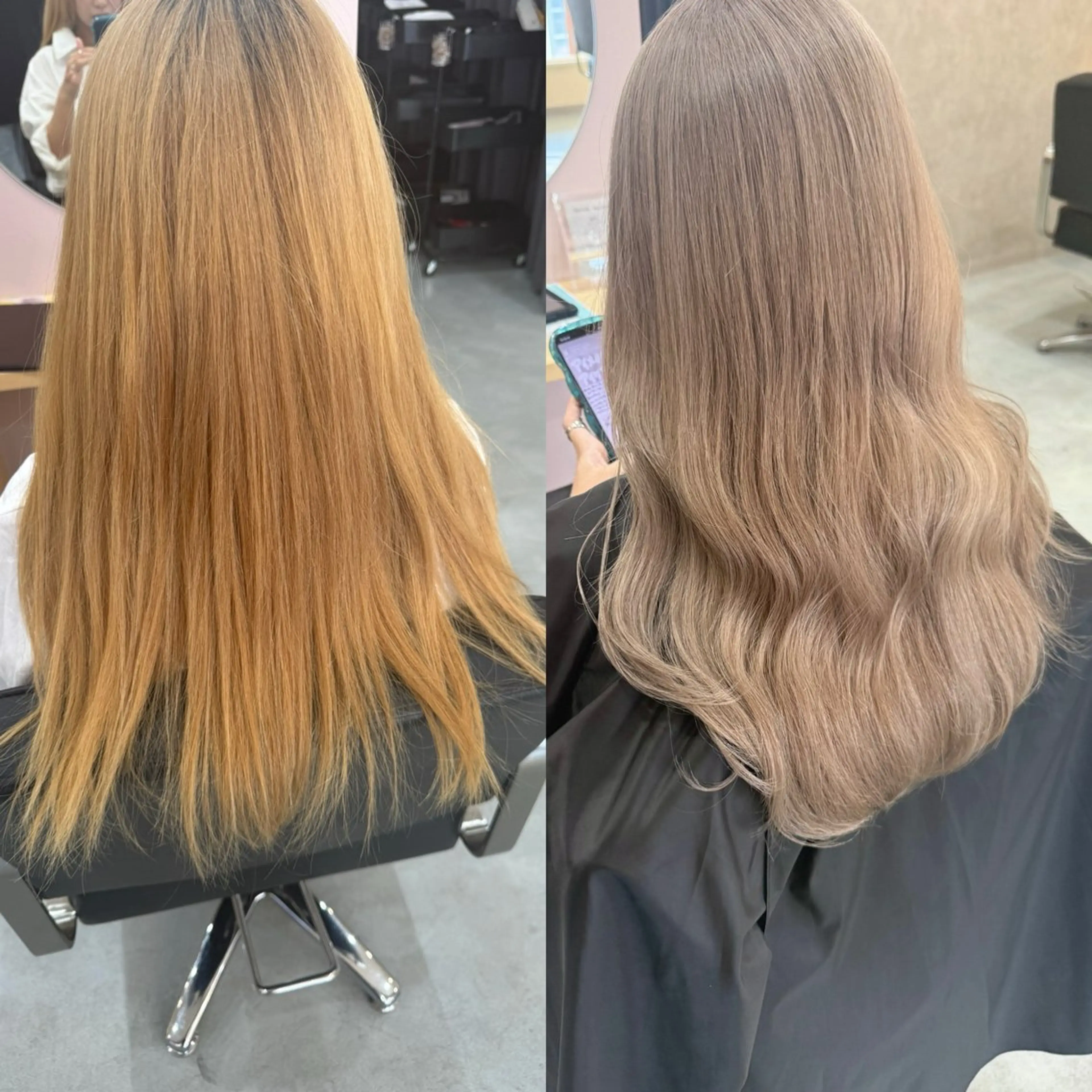 ロング ショートボブ ボブ 髪質改善 韓国風ヘア レイヤーカット ヘアカラー suii..hair designのヘアスタイル