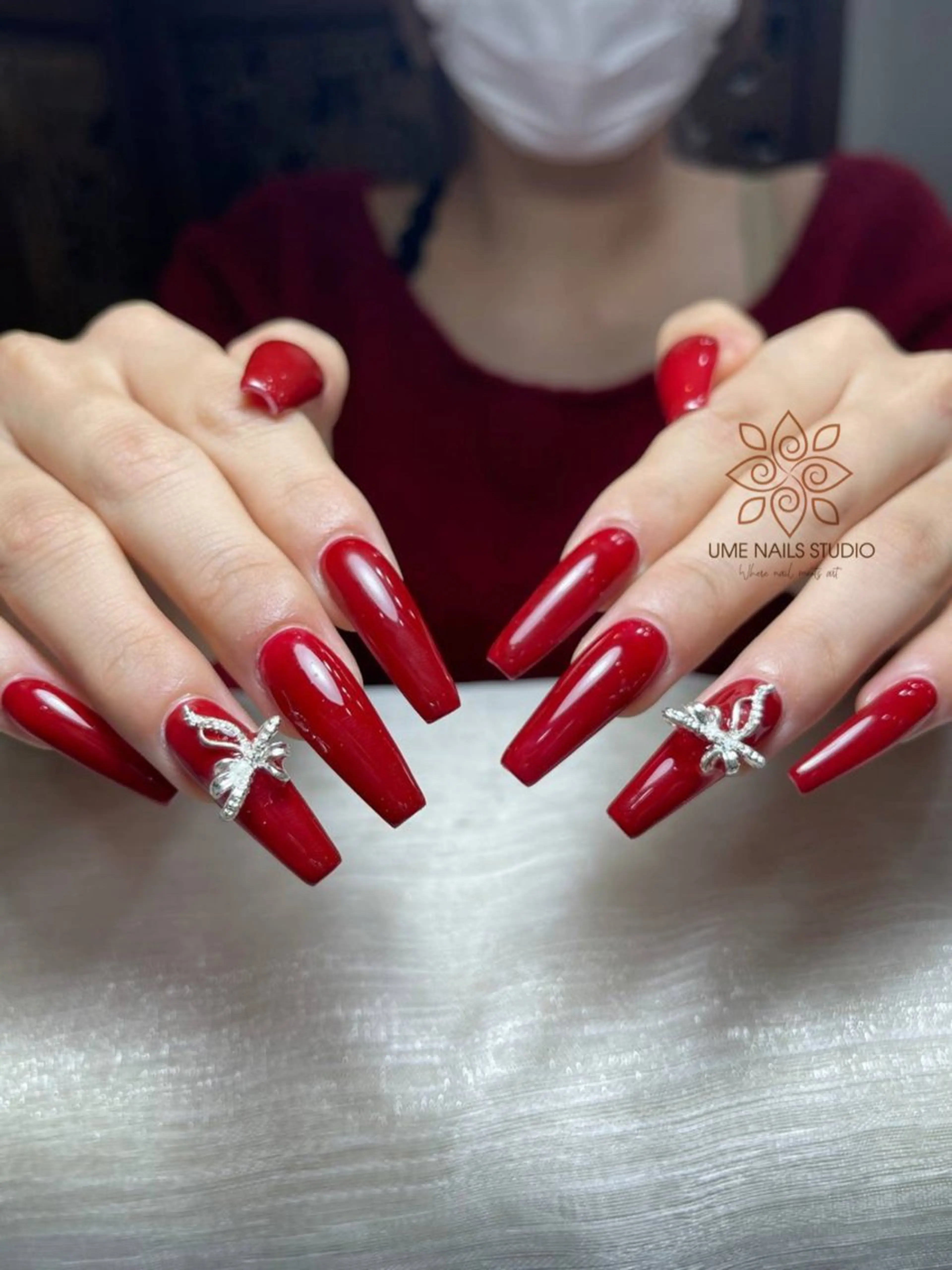 ネイル チークネイル クリアネイル ガーリー キラキラネイル 韓国ネイル Ume Nail Studioのネイルデザイン