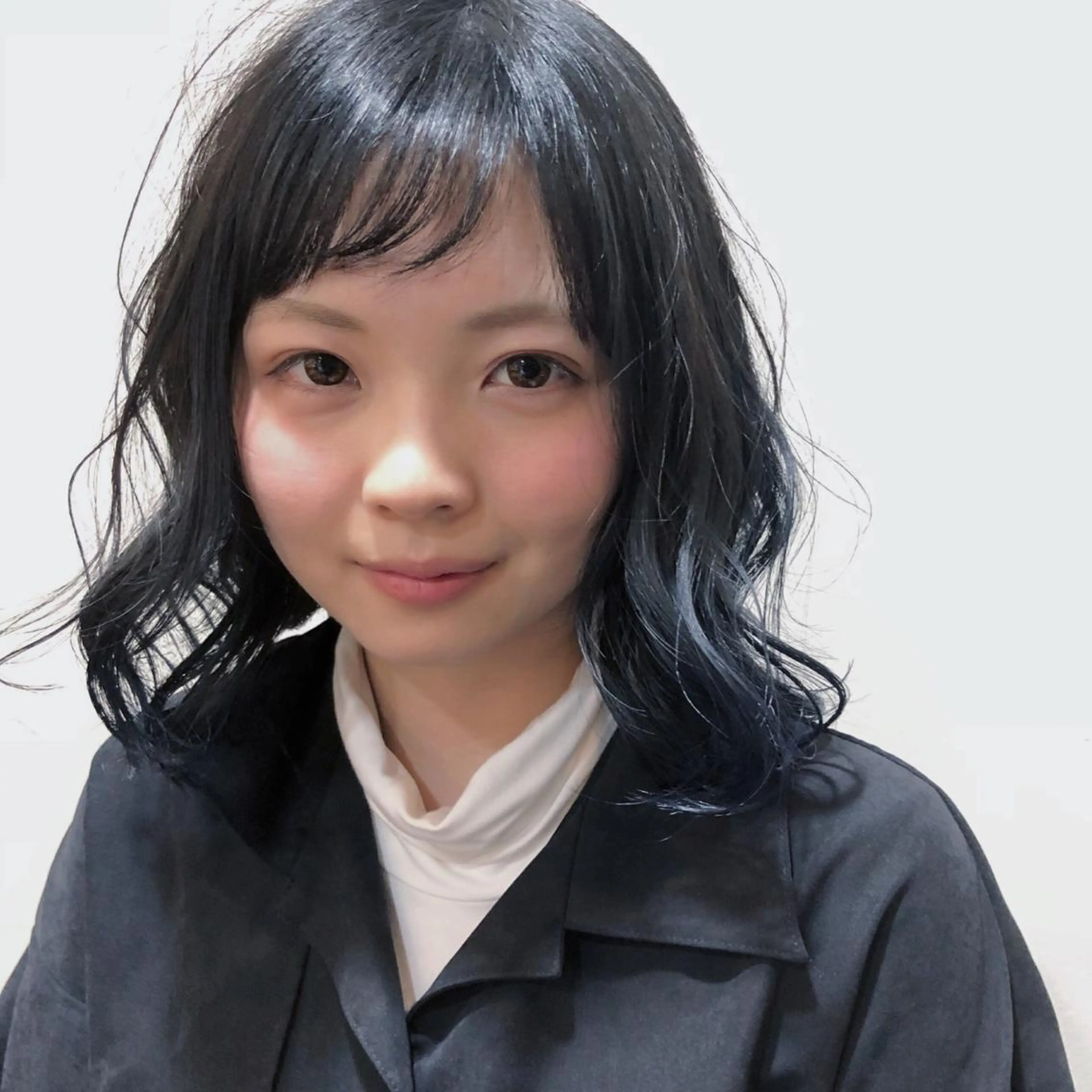 ミディアム カラー ネイビーカラー メンズカット特化柏駅 徒歩3分LOUのヘアスタイル