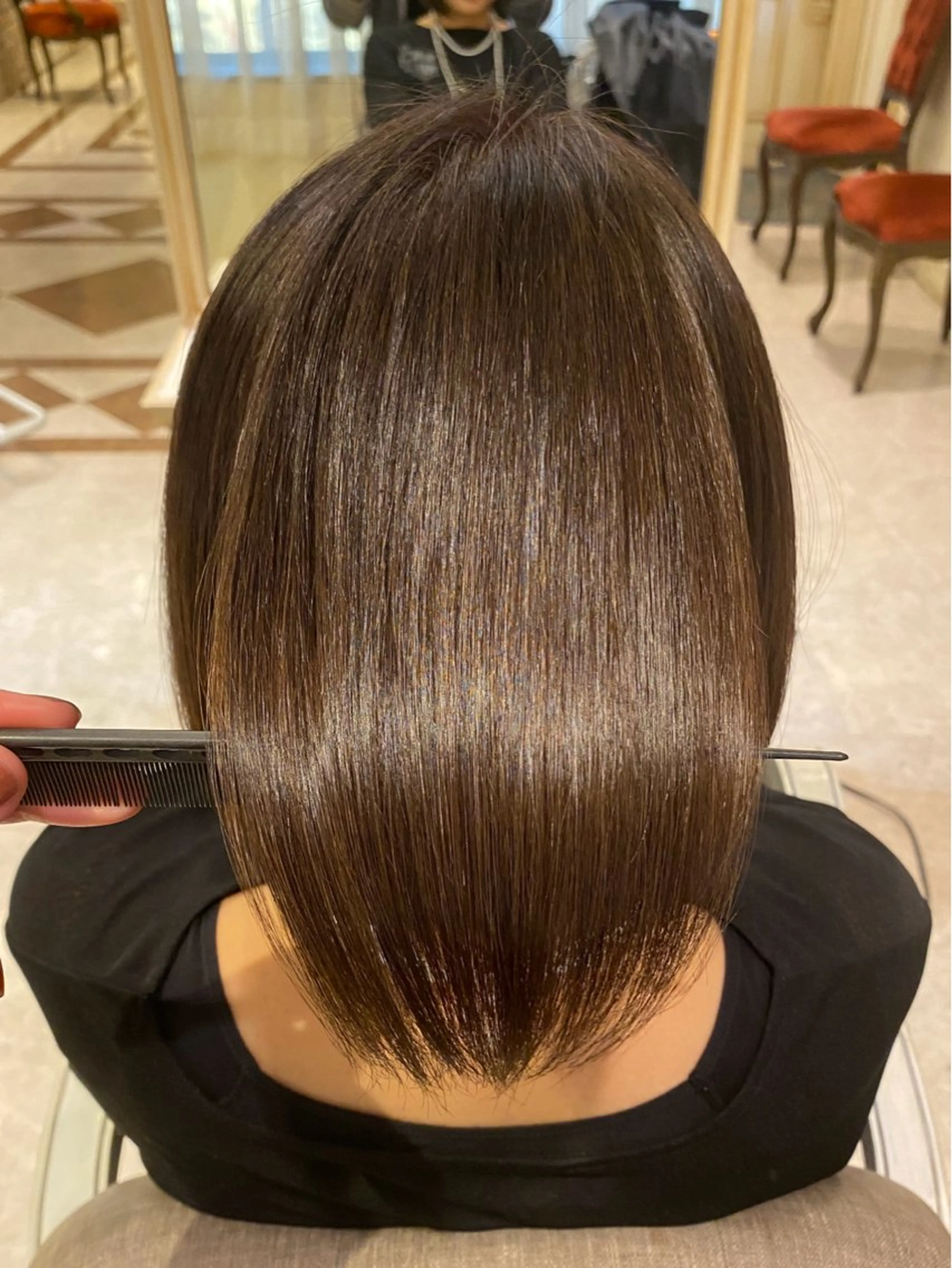 カット+白髪ぼかしLv1(ブリーチなし)+トリートメントの写真