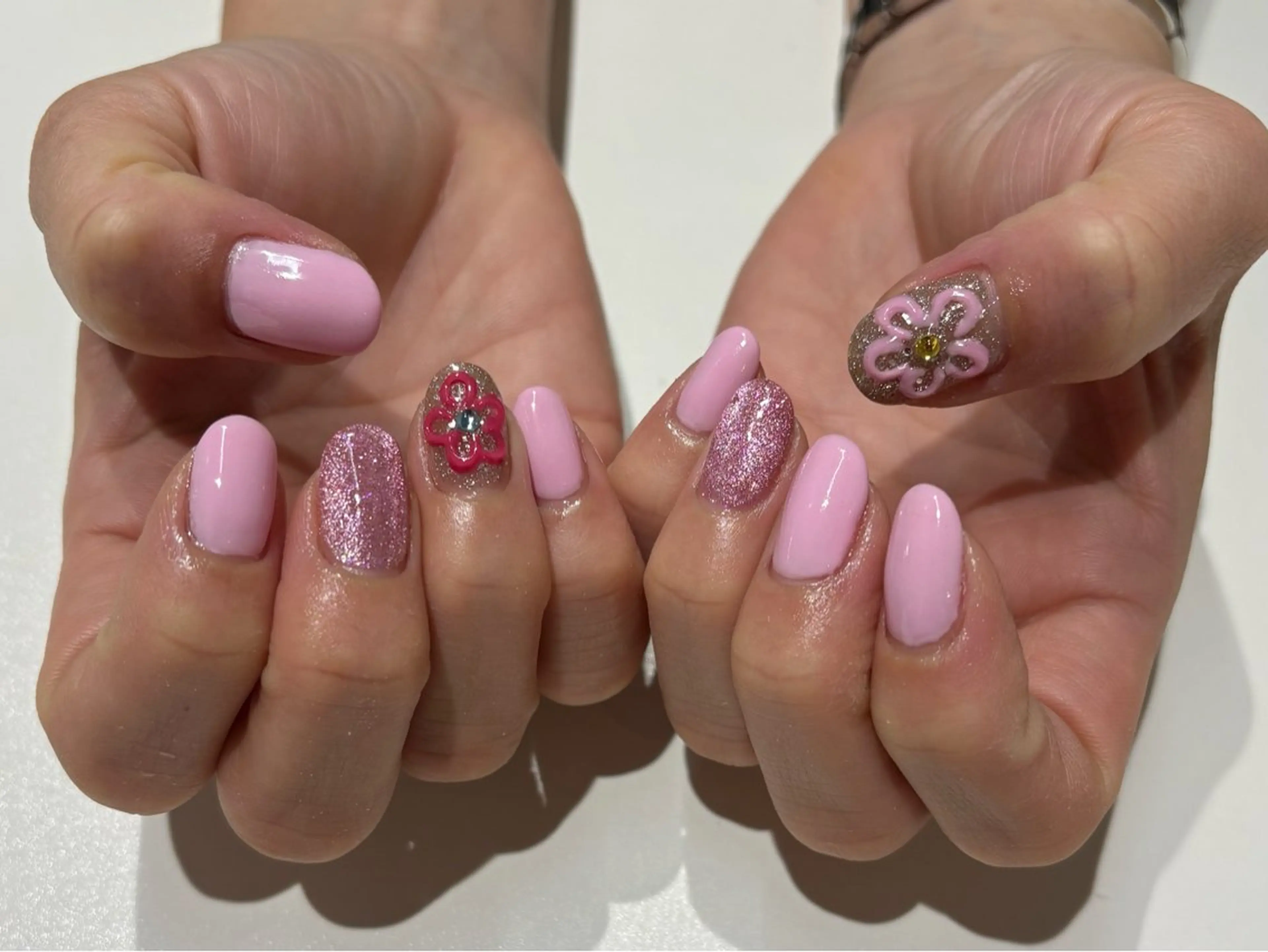 ネイル ピンク ハンドネイル NAILSALON ViViのネイルデザイン
