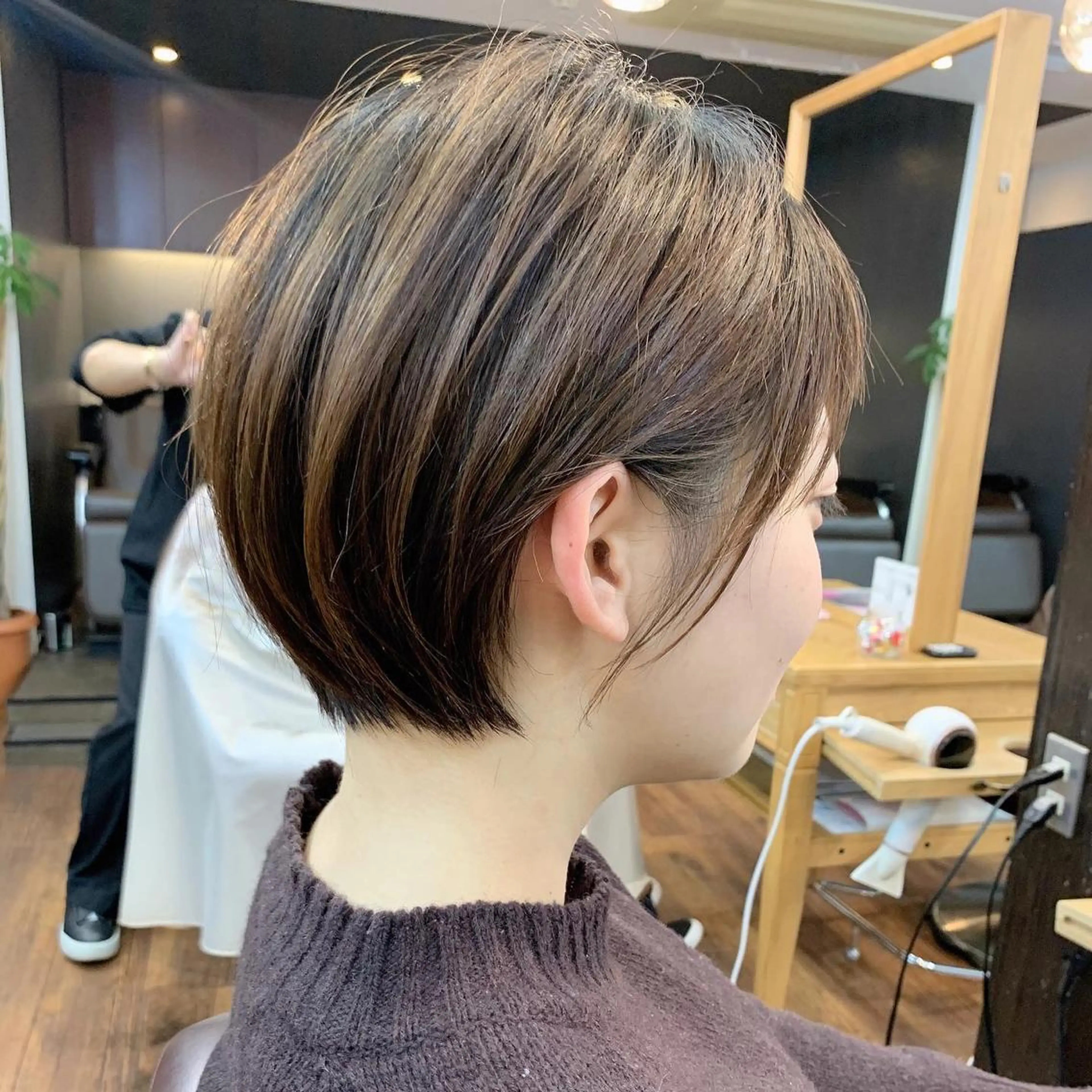 ショート 縮毛矯正/ショート/ レイヤー/畑中正敏のヘアスタイル