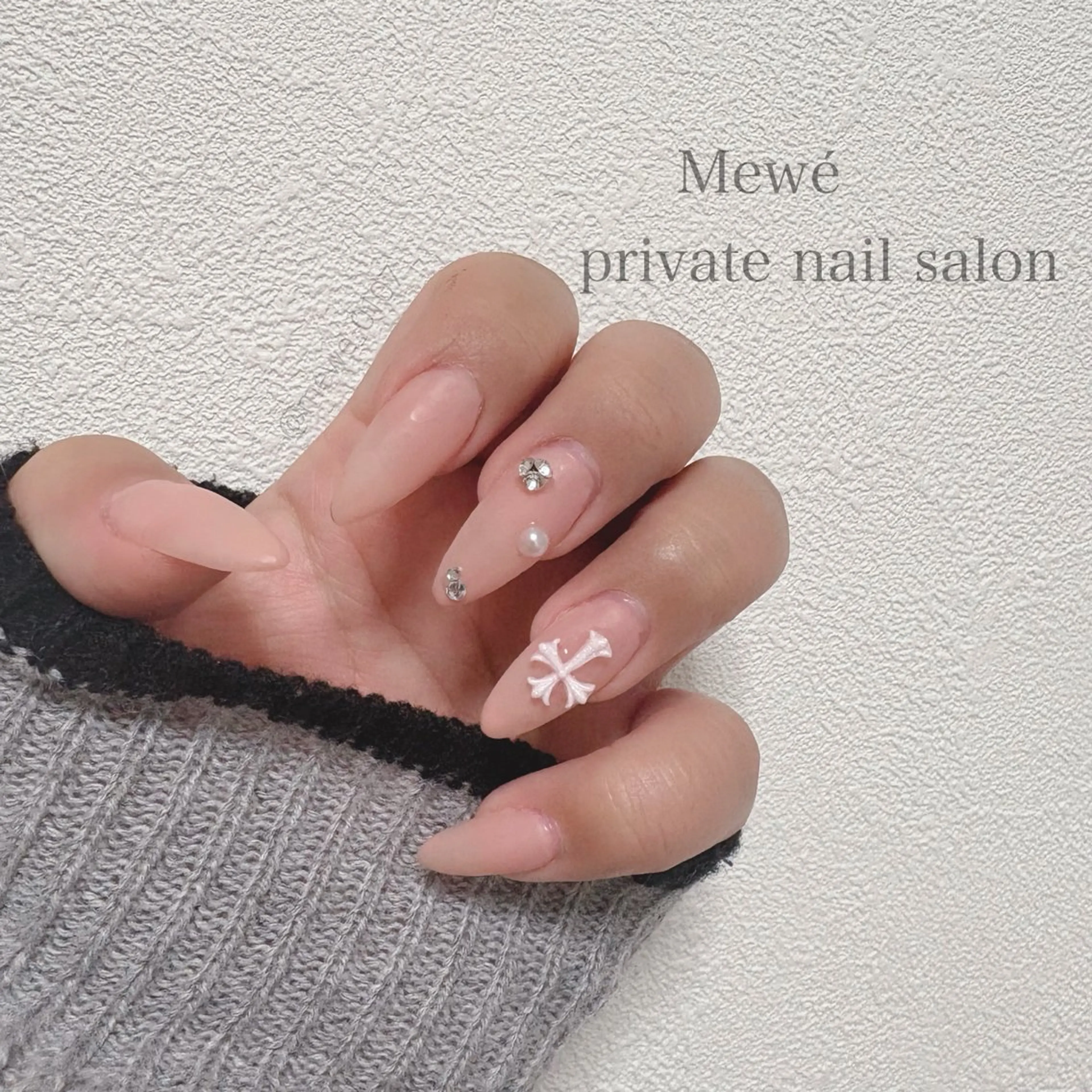 ハンド／チップ長さ出し＋持ち込みデザイン Mの写真