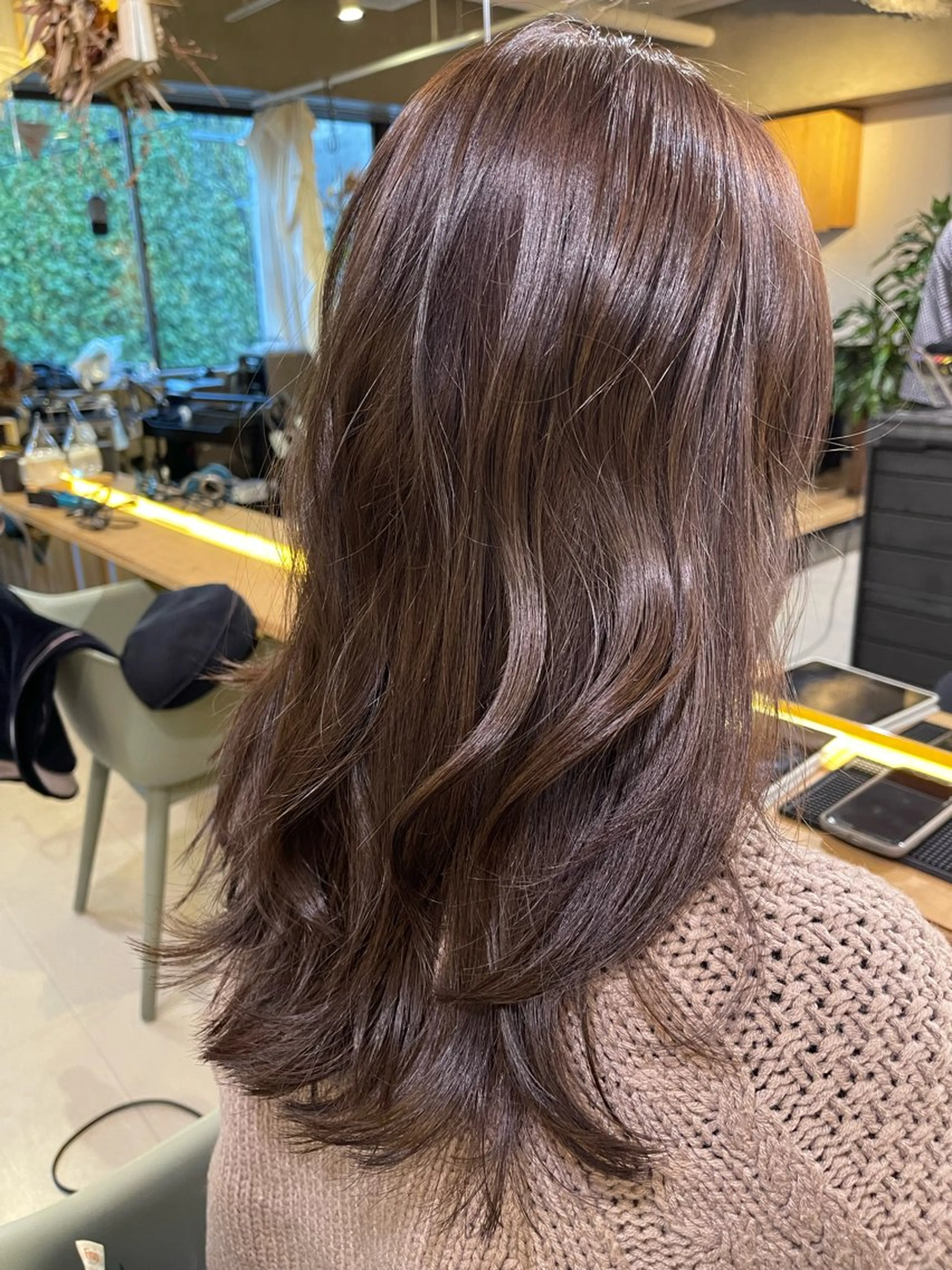 ミディアム カラー ベージュカラー 透明感カラー 西梅田🌿髪質改善 井手　浩太朗のヘアスタイル