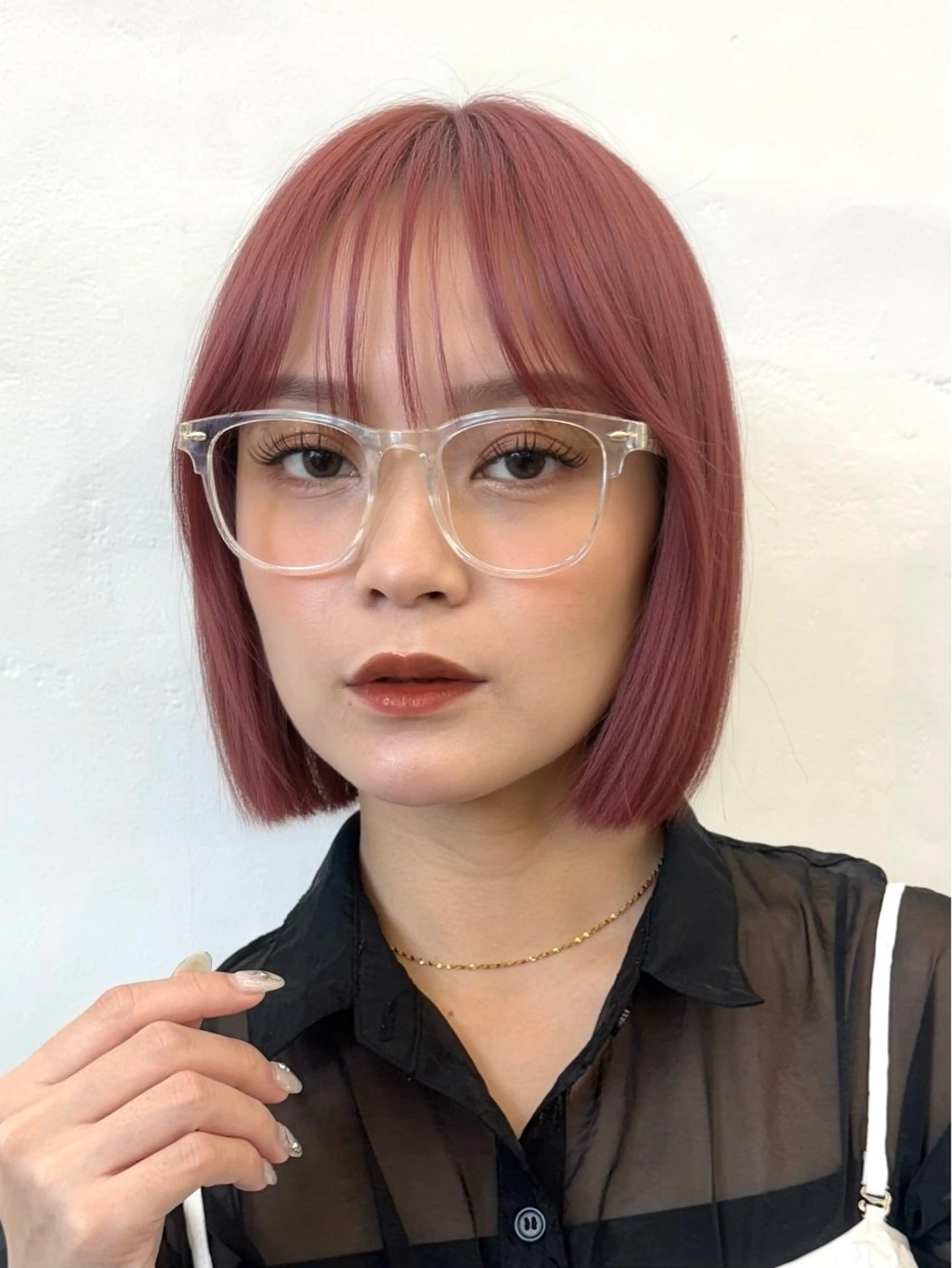 💖伸ばし中の方おすすめ💖【盛れる前髪カット✂️+ブリーチダブルカラー】+選べるトリートメント🧴の写真