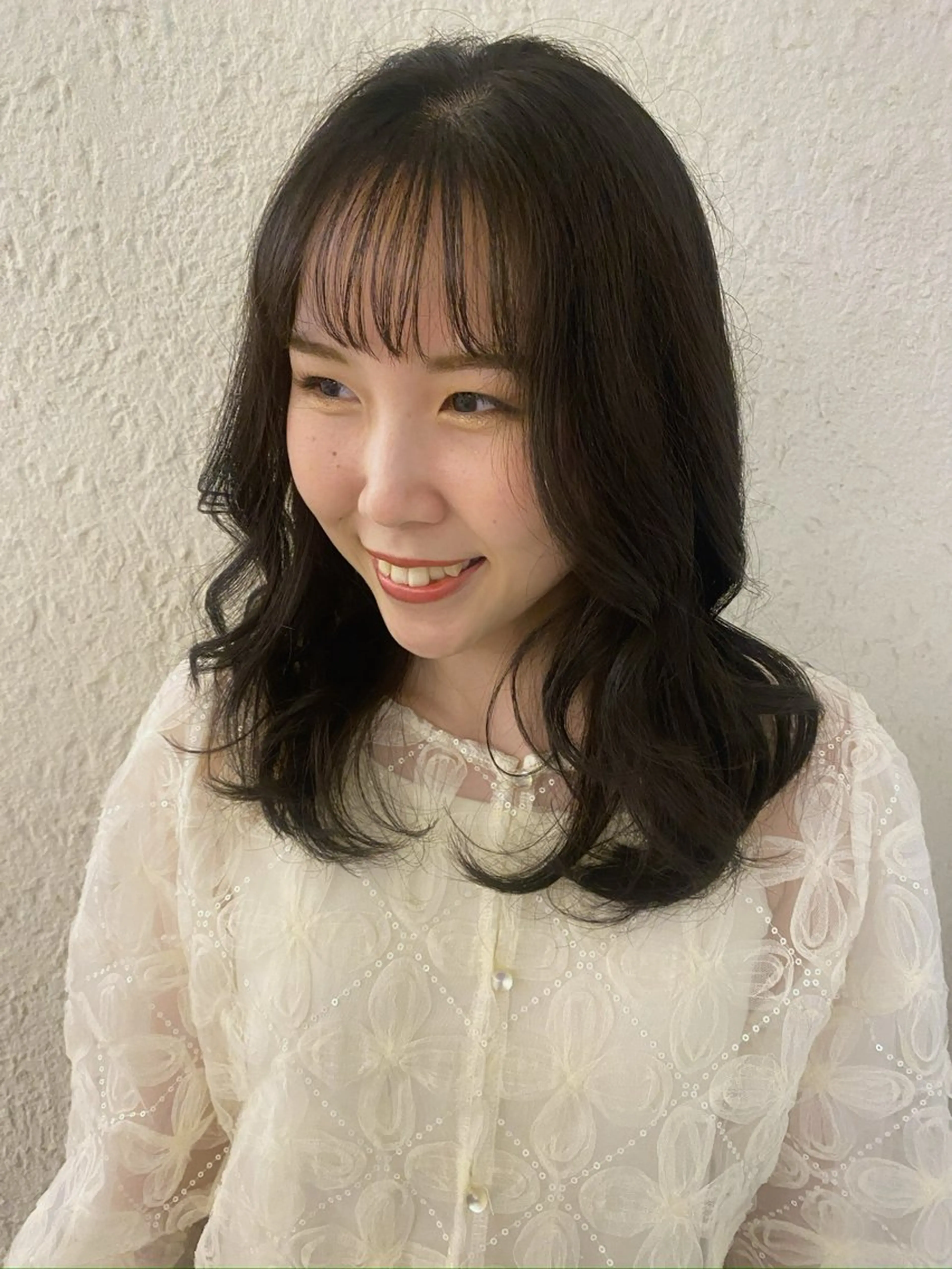 ミディアム 山下 優美のヘアスタイル