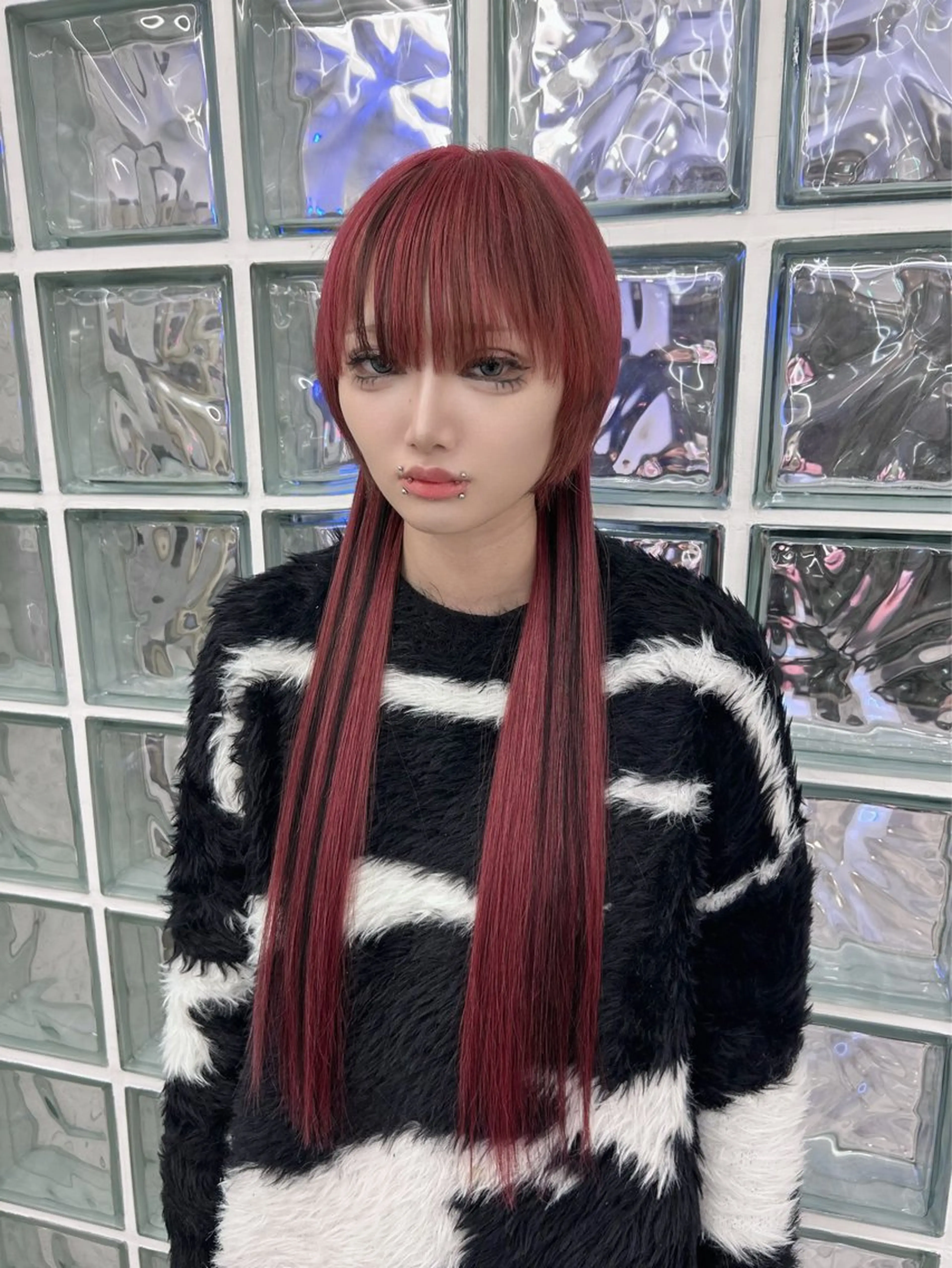 ロング エクステ 三尾 樺緒のヘアスタイル