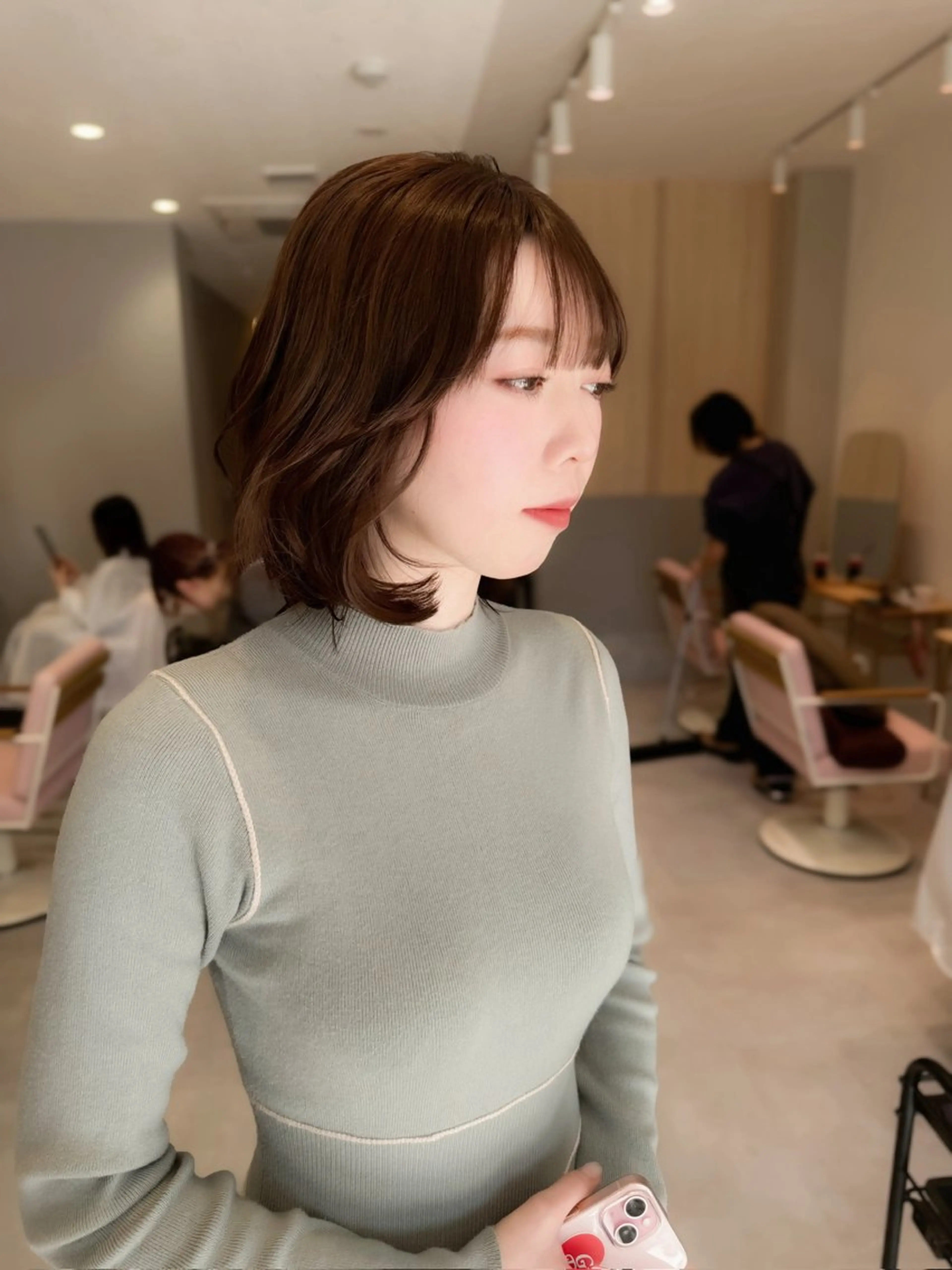 ミディアム カラー カット トリートメント ヘアセット ✂️似合わせの魔術師 石田一樹✂️のヘアスタイル