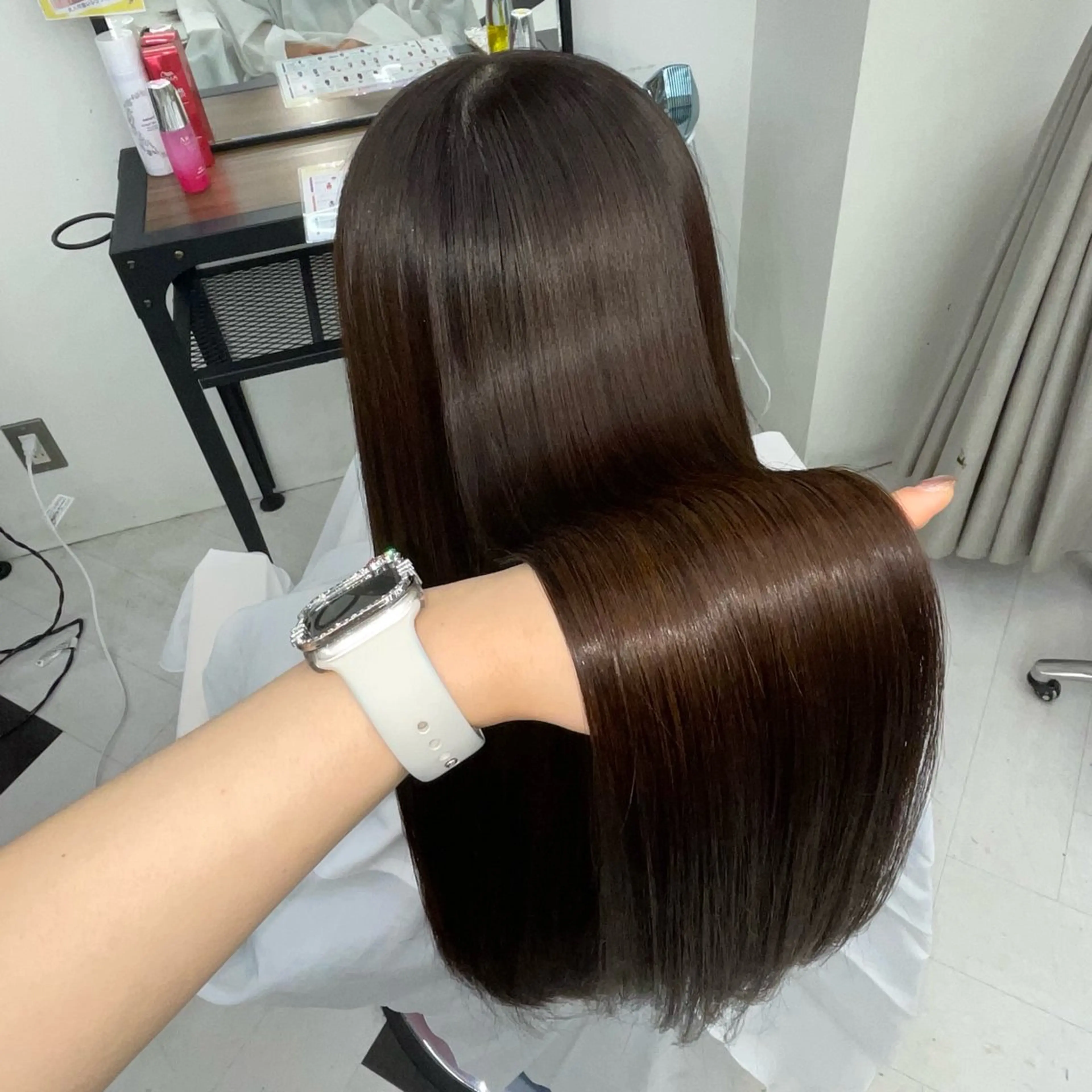 ロング ななみ.⋆𝜗𝜚 暖色艶カラー/まつパのヘアスタイル