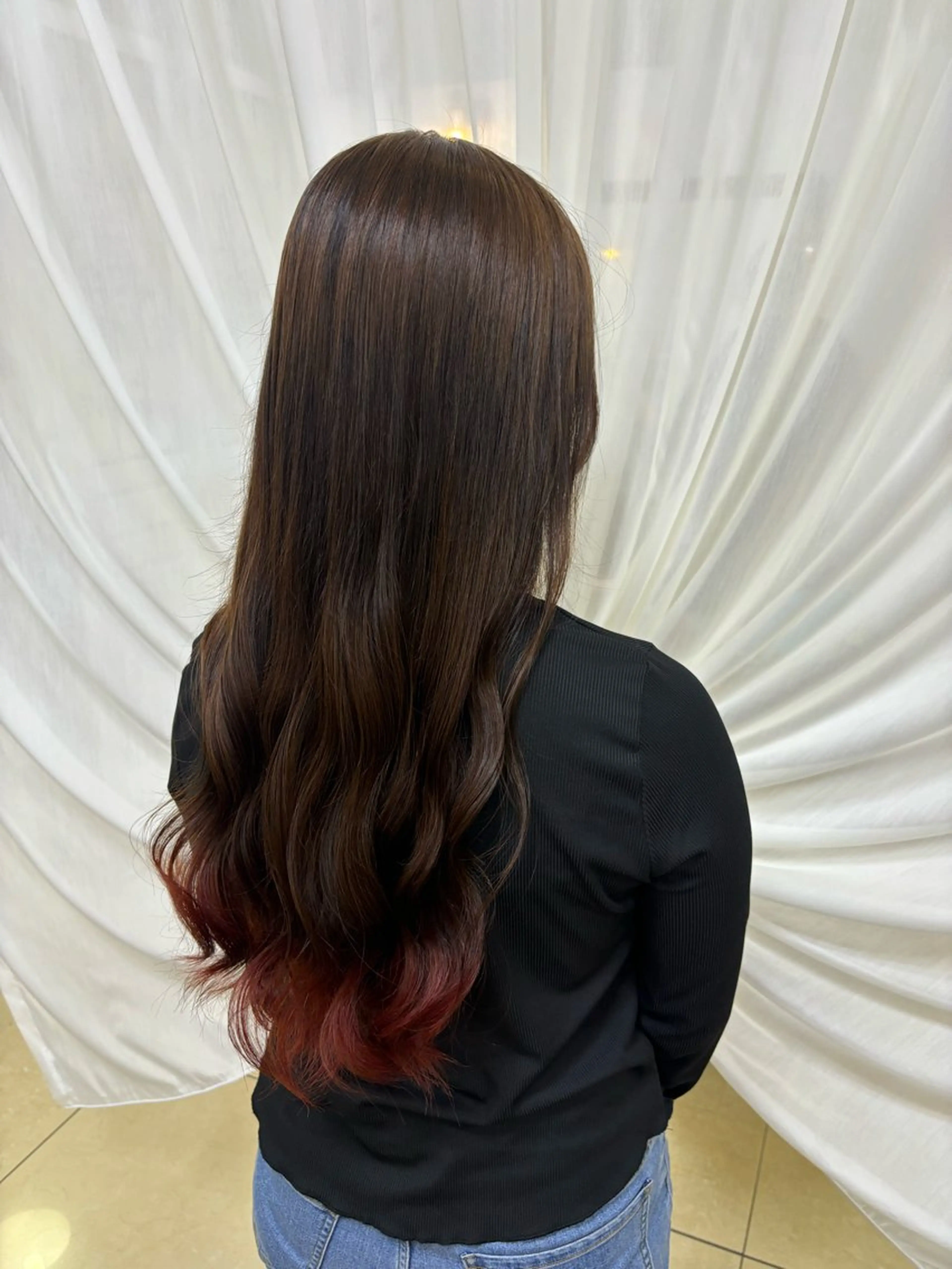 ロング カラー eMu🎀 🤍MIYU🤍のヘアスタイル