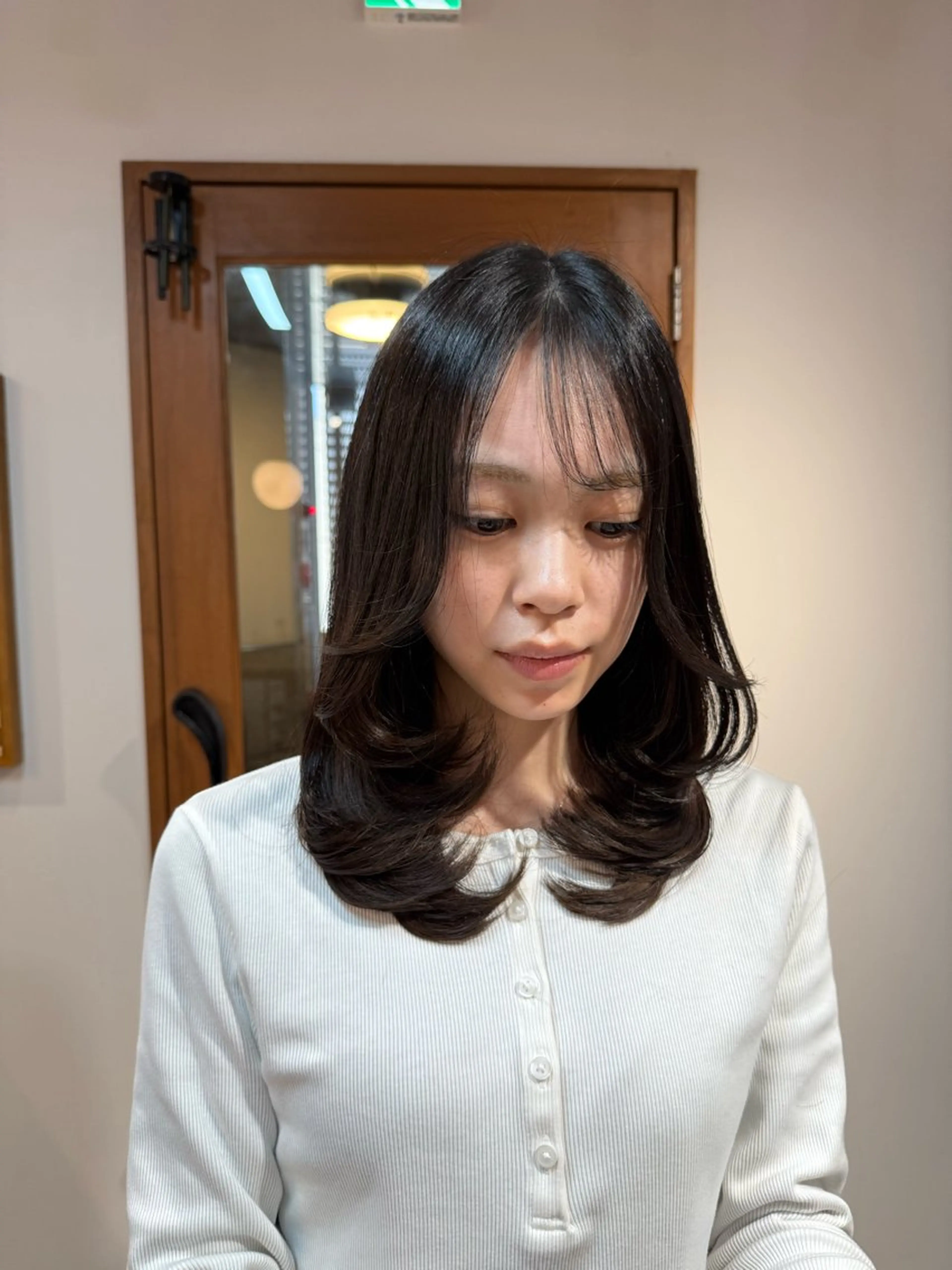 ミディアム カラー カット ヘアカラー 🎀 夏秋🎀のヘアスタイル