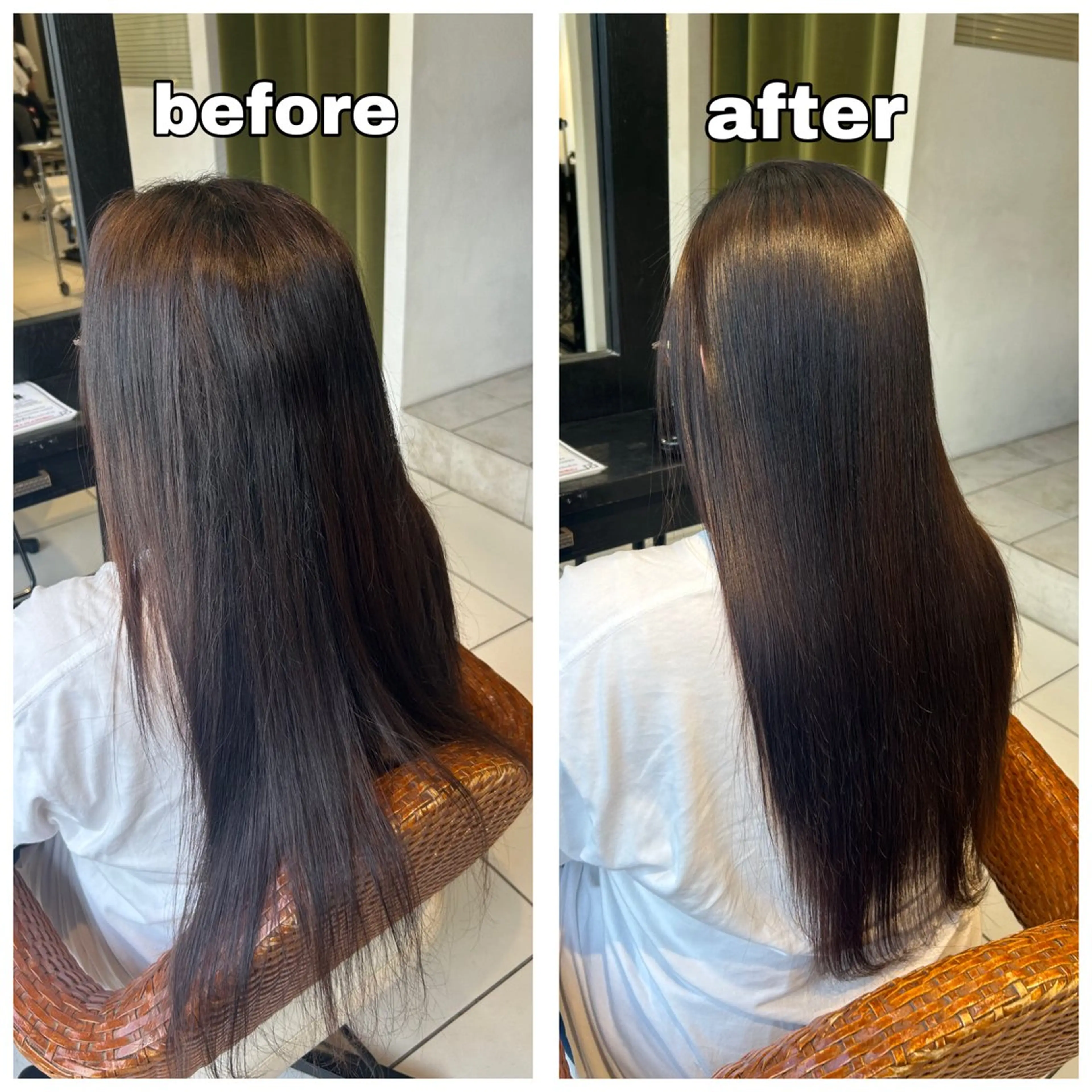 ロング パーマ ストレートパーマ 🌼REINA 🌼韓国ボブ🌼赤坂のヘアスタイル