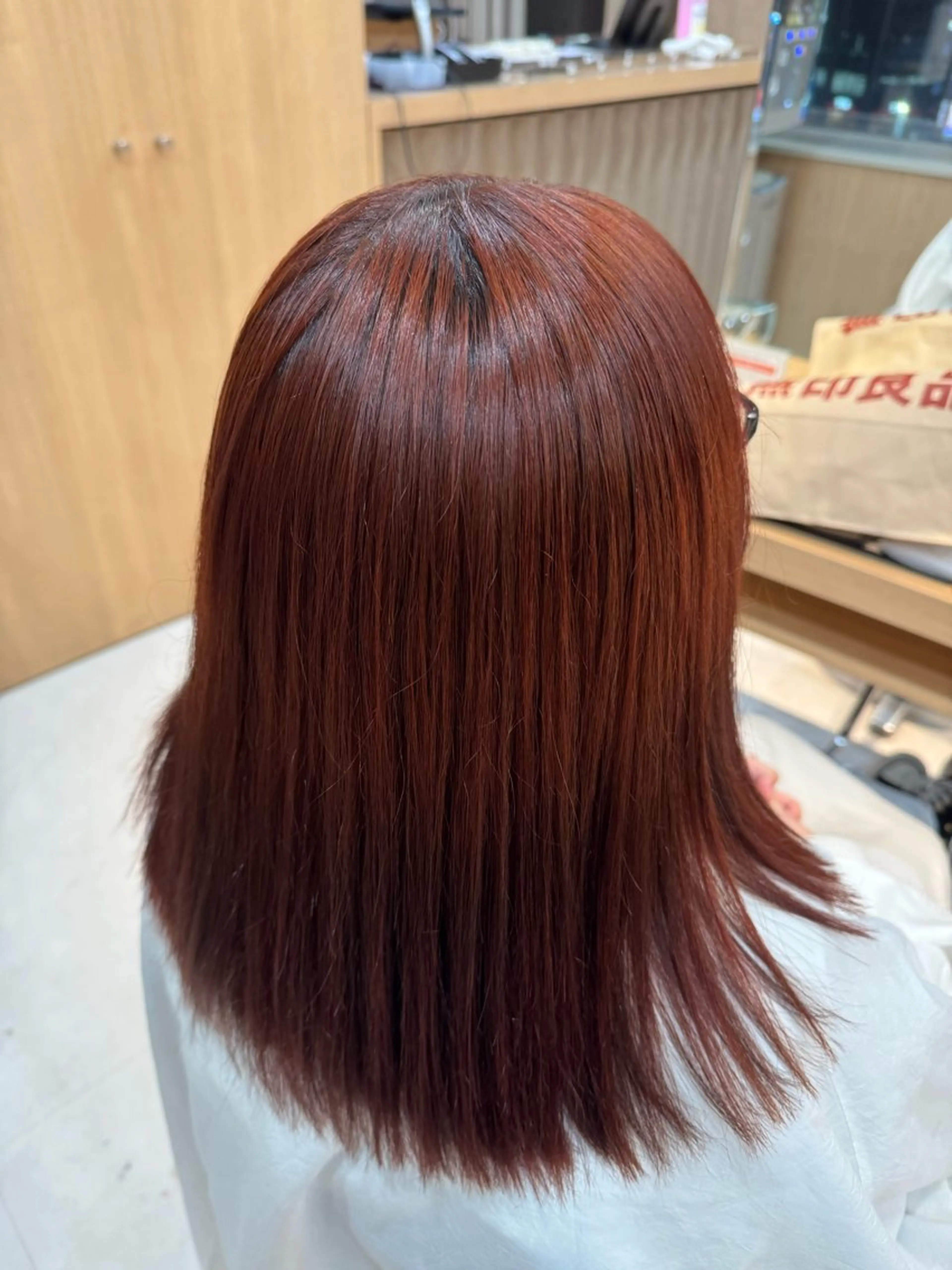 ミディアム カラー 中野 希望のヘアスタイル