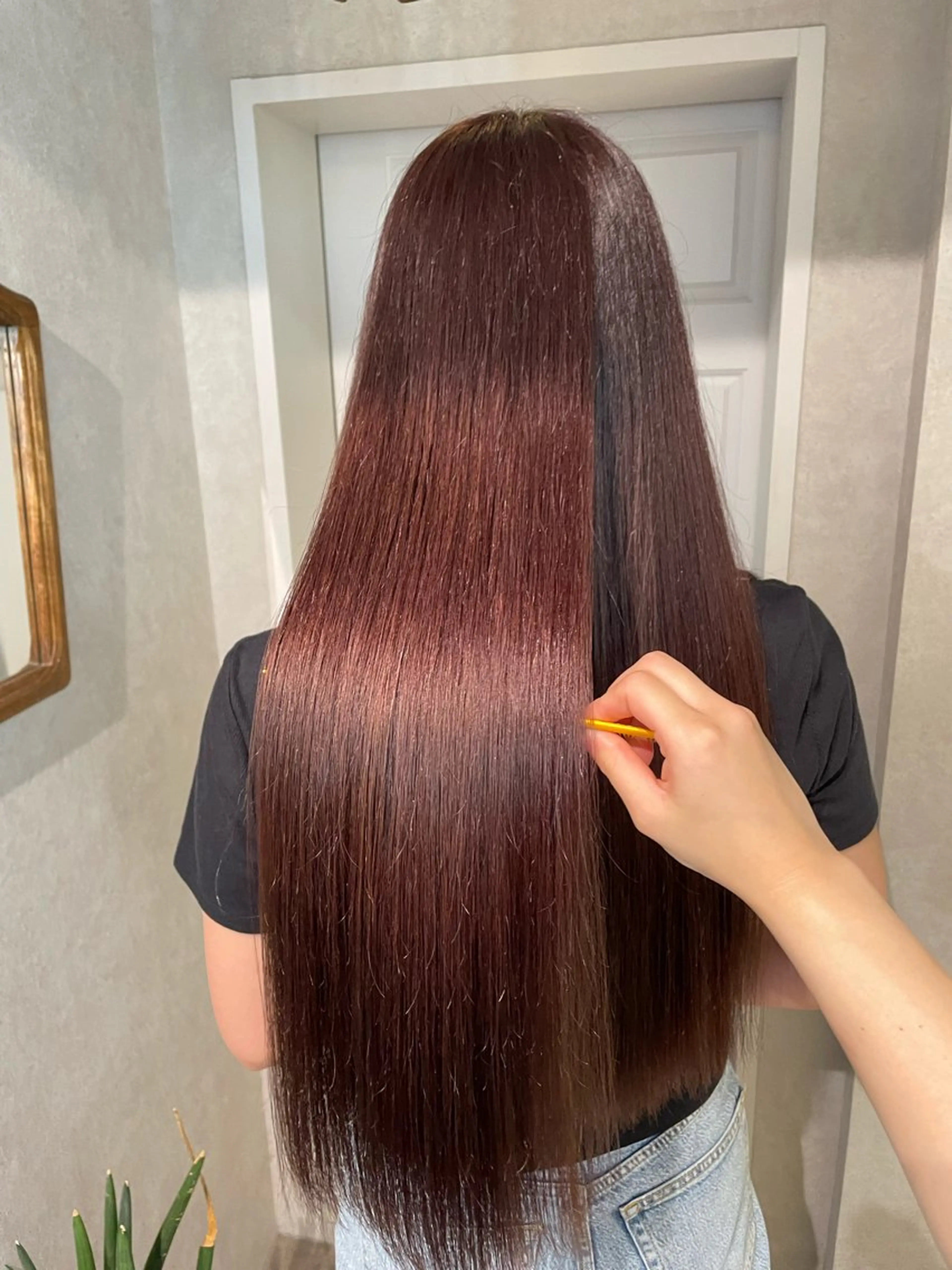 ロング カラー 髪質改善 トリートメント ヘアカラー トリートメント ナチュラル透明感🌱 小山美樹子のヘアスタイル