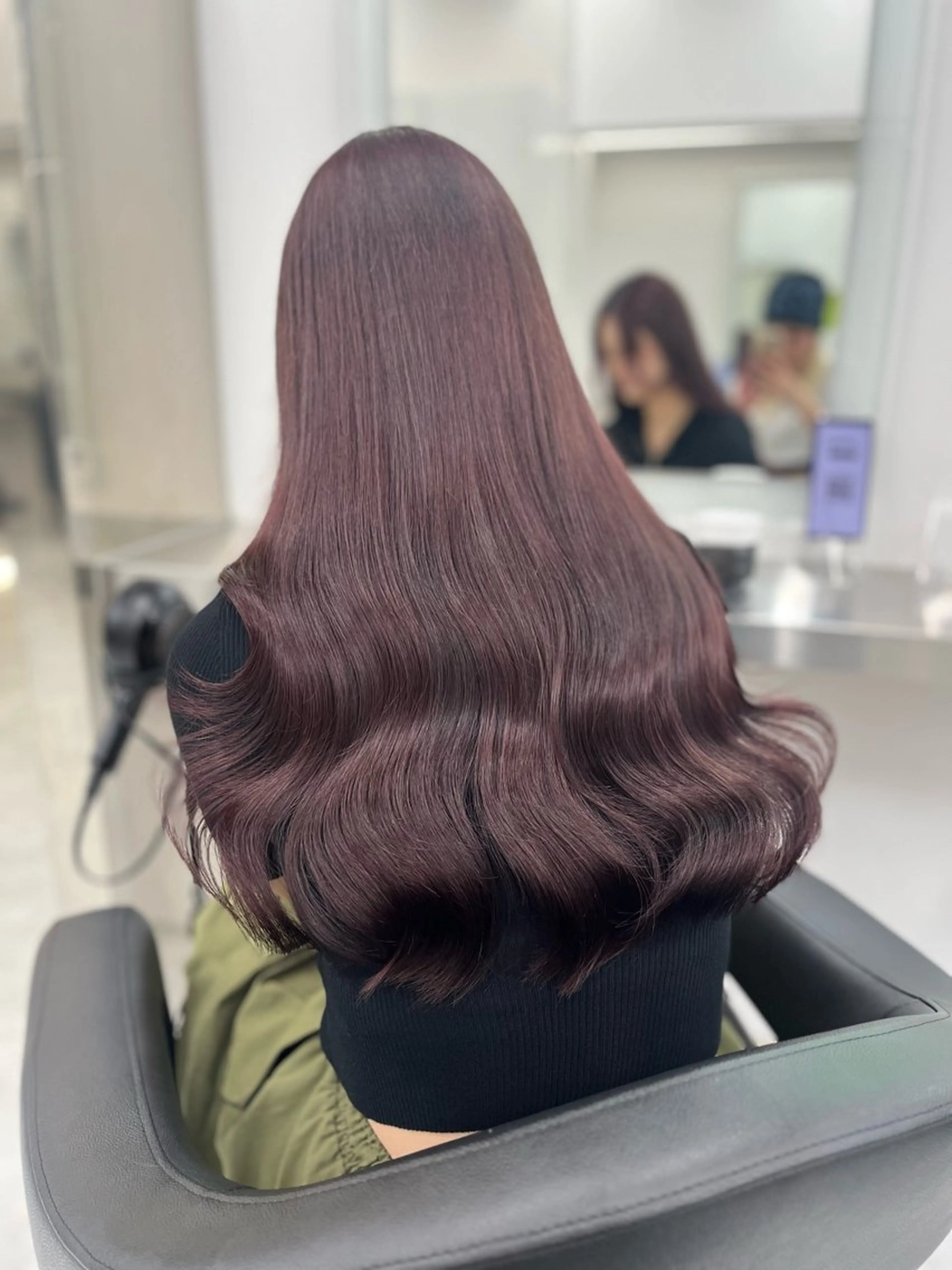 ロング カラー ヘアアレンジ ヘアカラー ヘアセット 🫧‪🎀うる艶暖色 🏹Nanako🎀のヘアスタイル