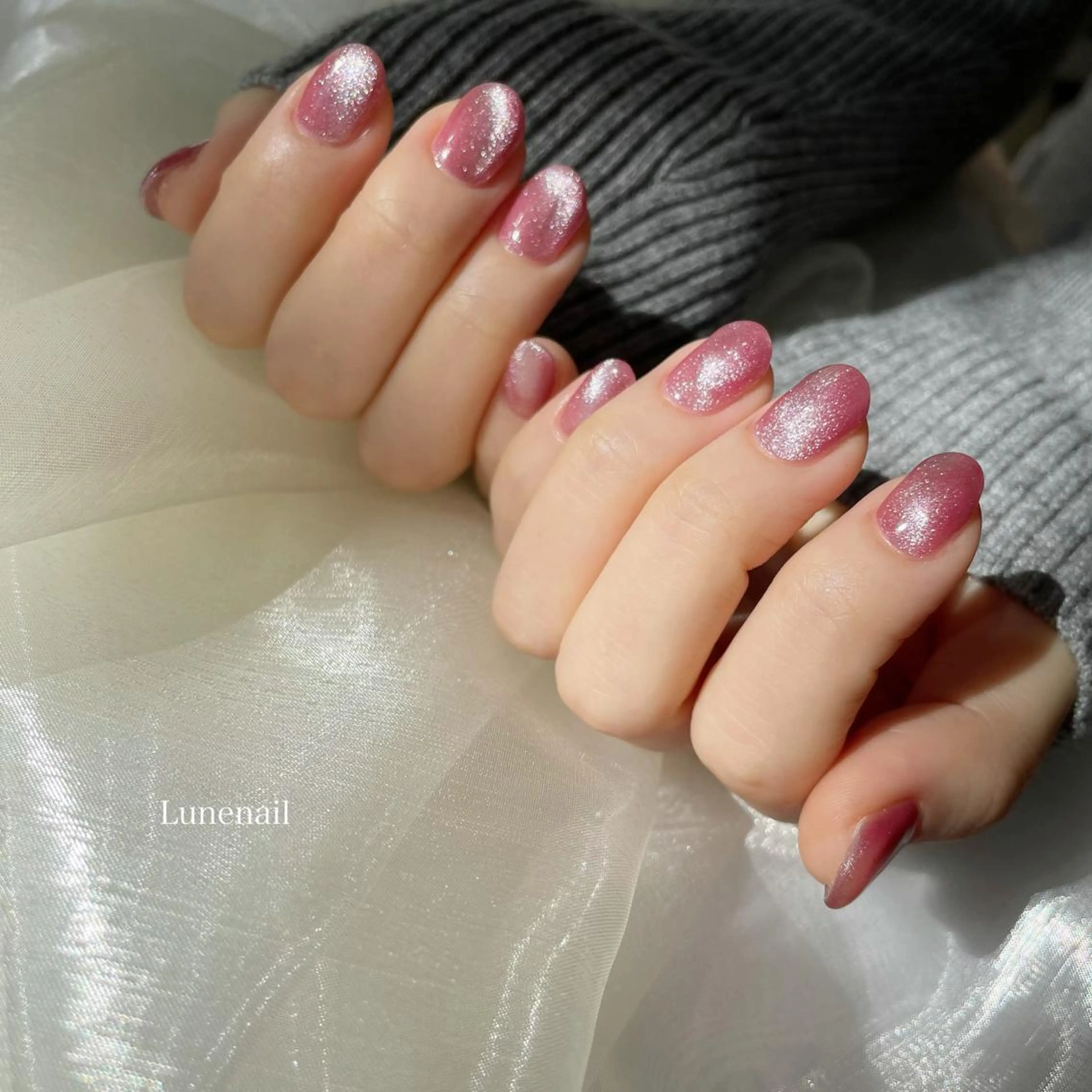 ミディアム ハンドネイル Lune nailのネイルデザイン