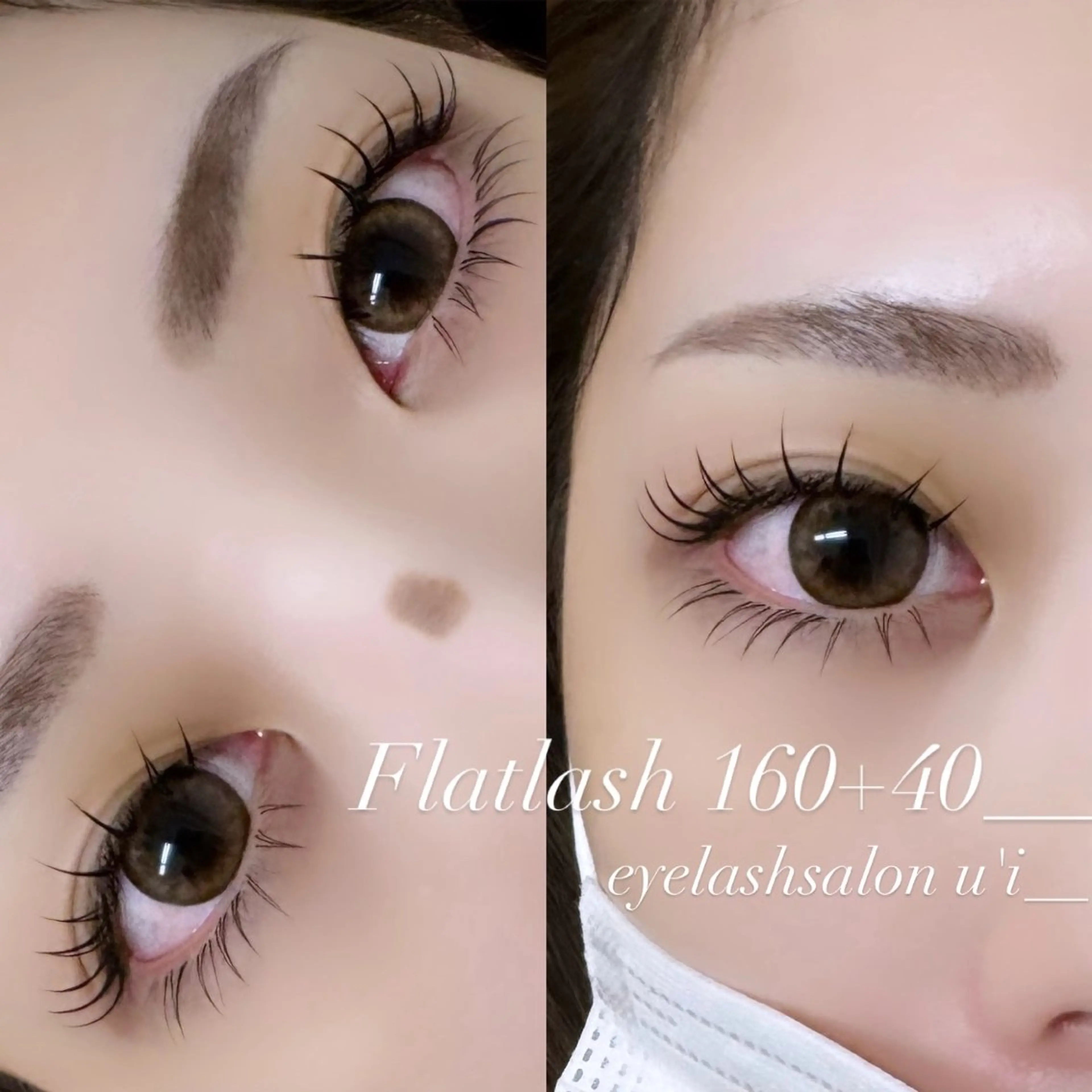 【ご新規様&2回目の方🌱】フラットラッシュ負担軽減🌼140​〜​160本(コーティング付き)の写真