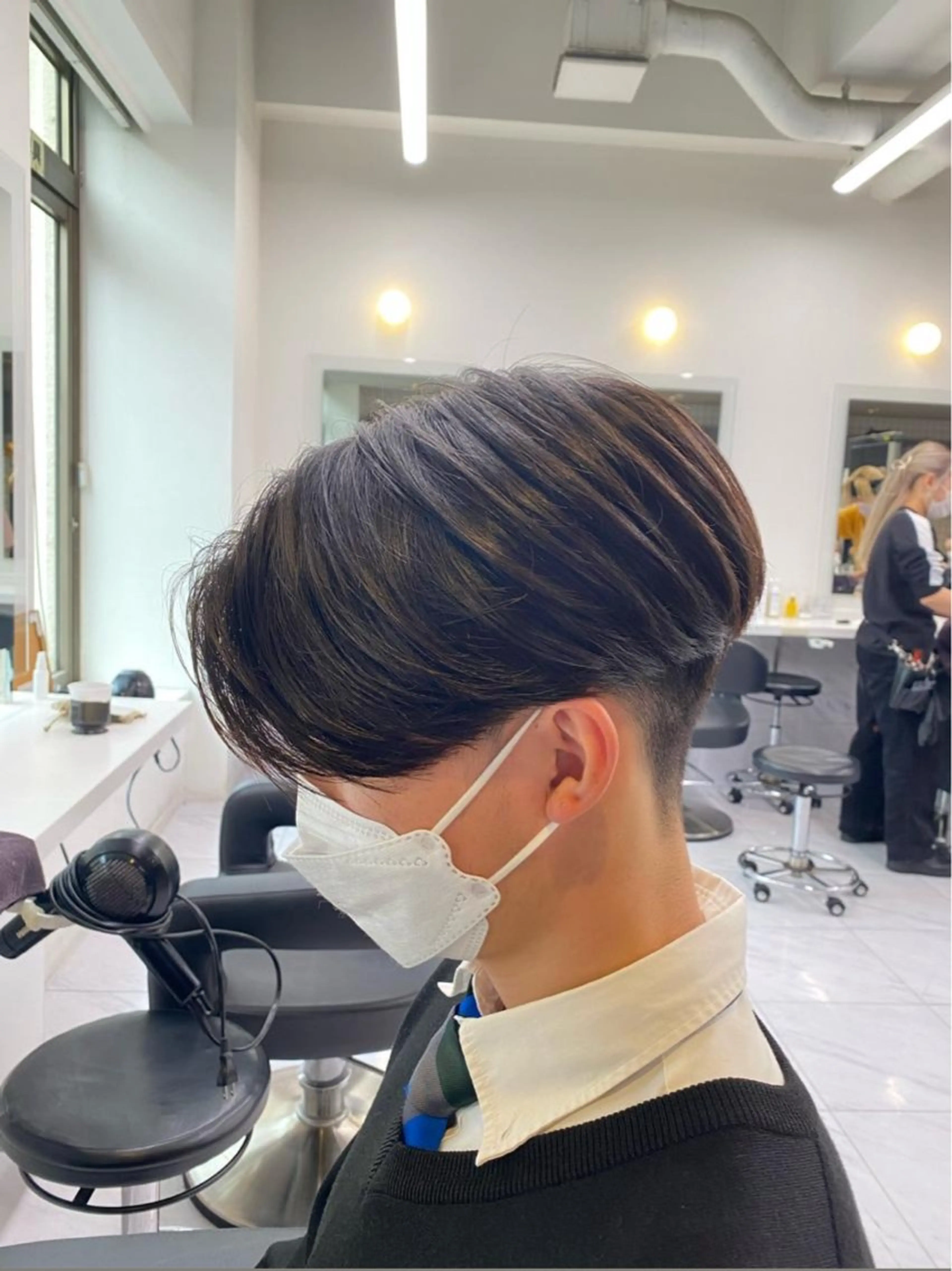 ショート パーマ カット パーマ トリートメント ヘアセット 🟦ニュアンス/メン ズパーマ横浜🟦のヘアスタイル