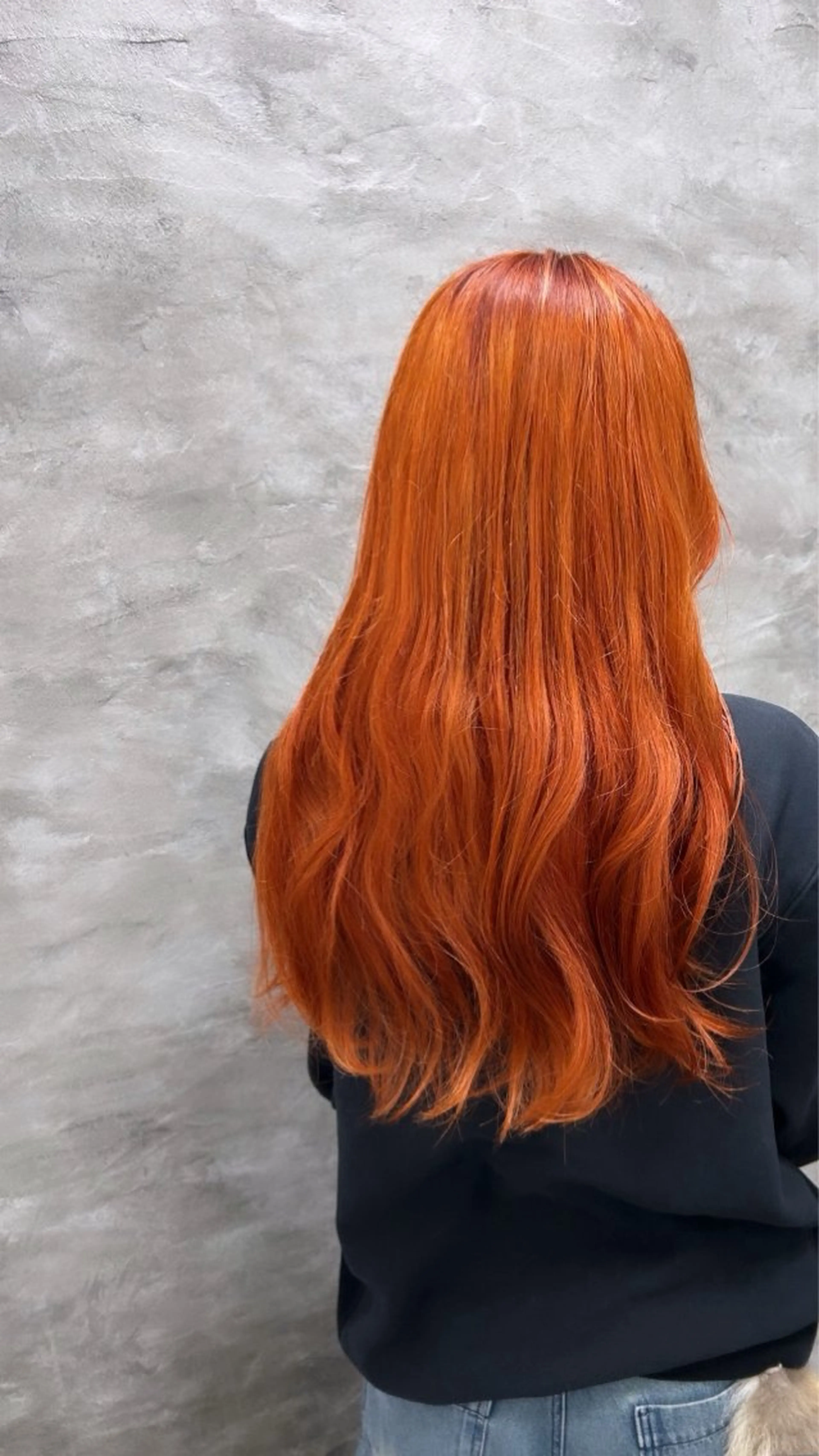 ロング カラー オレンジ ヘアカラー ルプラボウ/音々華 /髪質改善/暖色のヘアスタイル