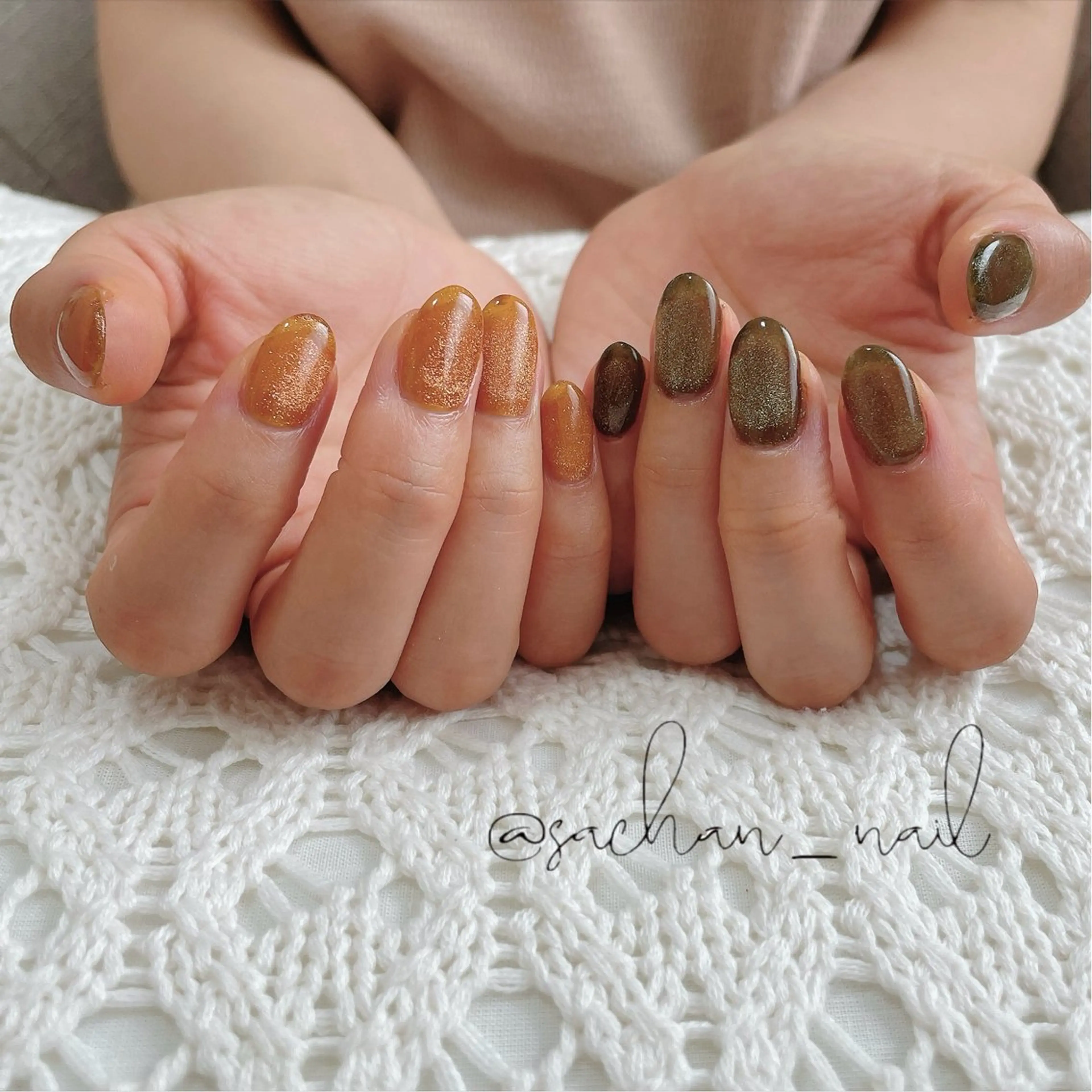 ネイル マグネットネイル ハンドネイル Sukegawa Satsukiのネイルデザイン