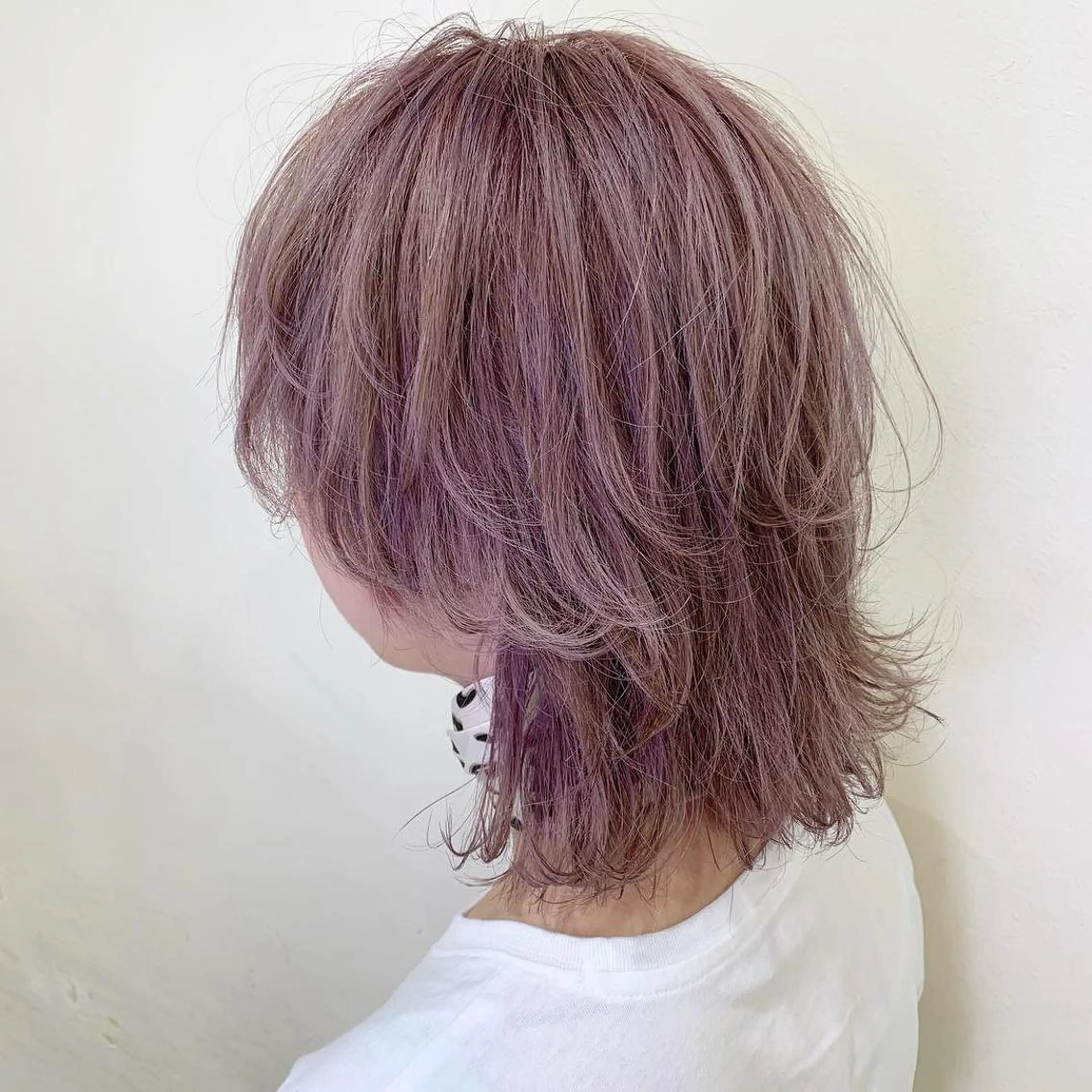 ショート カラー ベージュカラー ピンクカラー ピンクベージュ ［メンズ特化］神谷 清のヘアスタイル