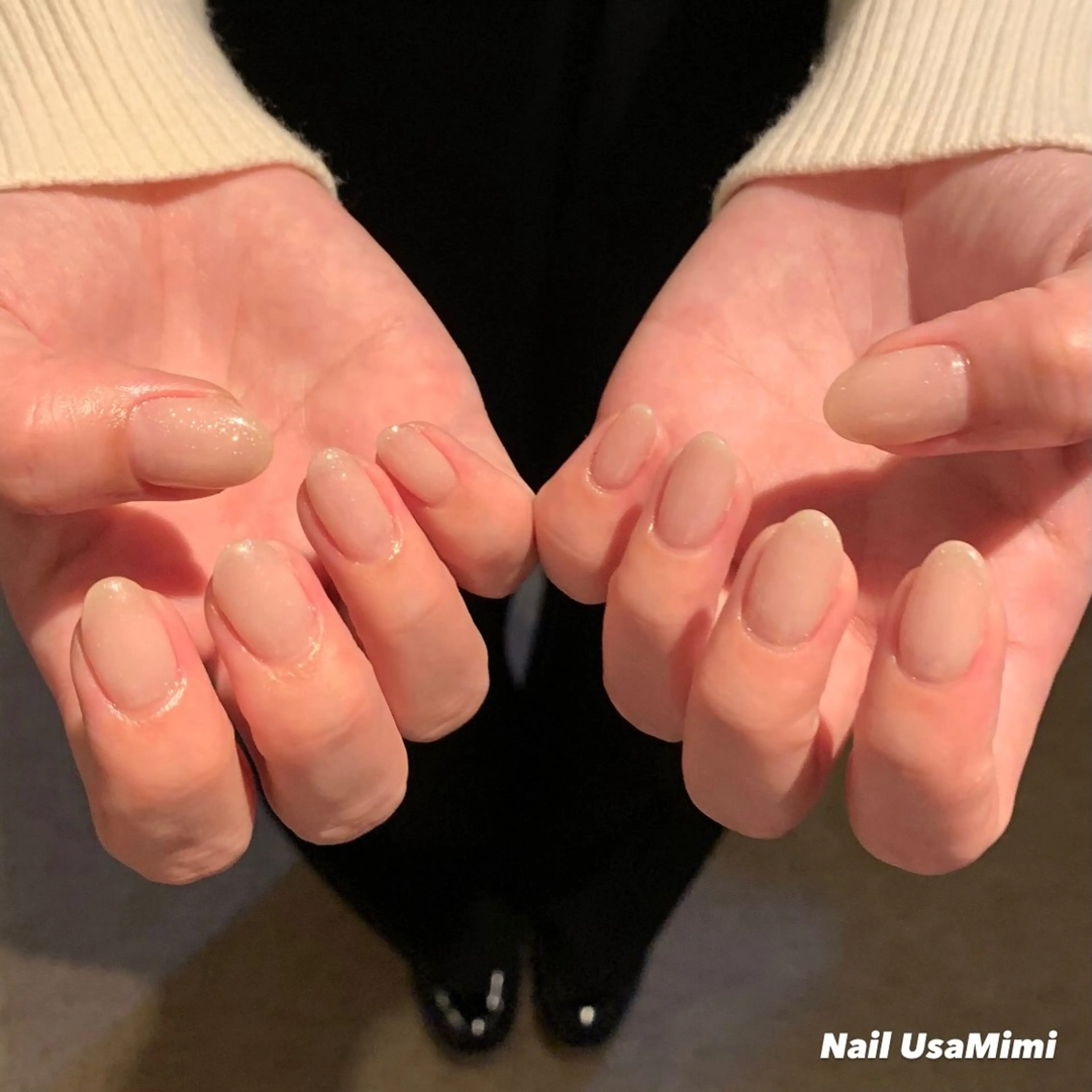 ネイル ジェルネイル マグネットネイル 持ち込み ワンカラーネイル パラジェル 本町ネイルNail UsaMimiのネイルデザイン