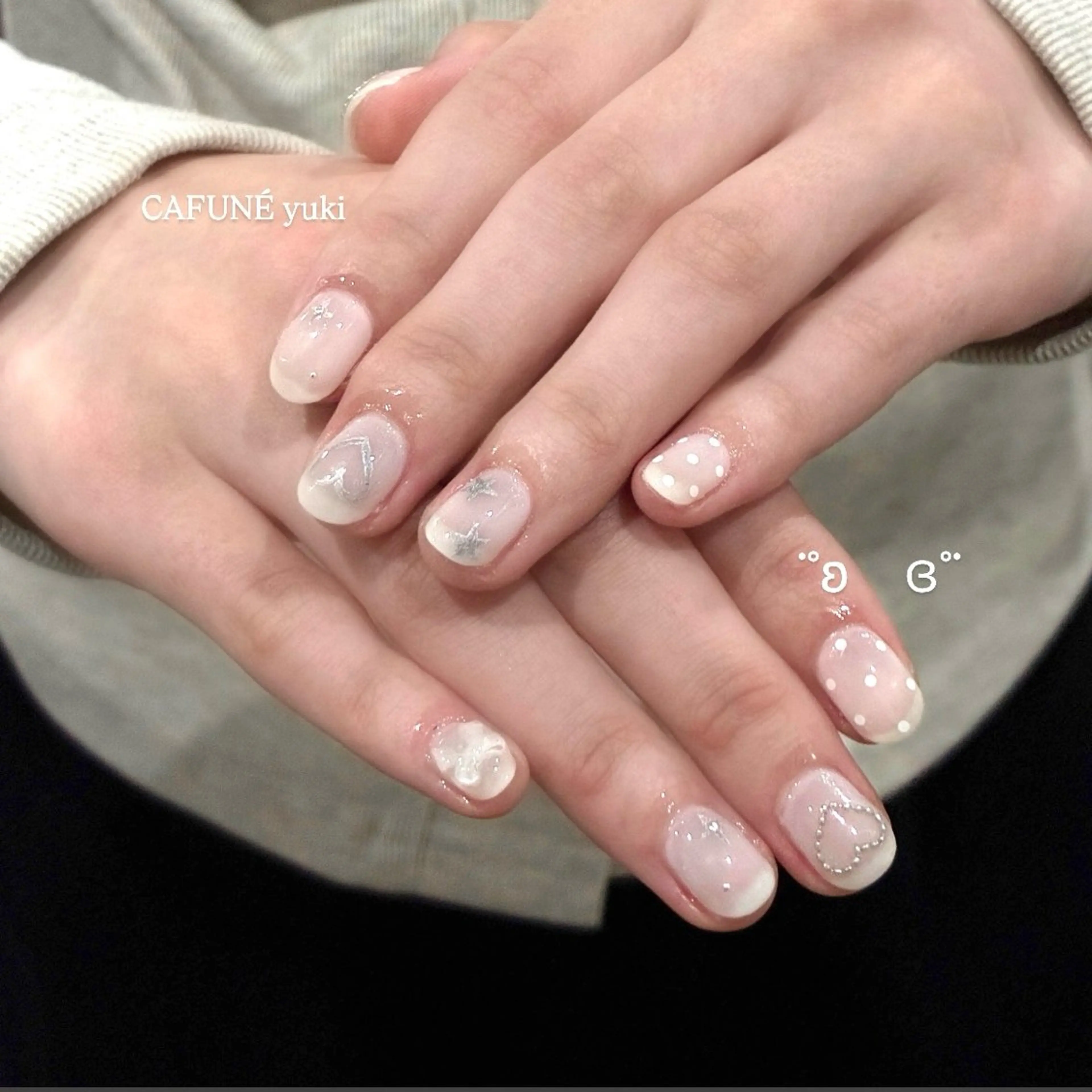 ネイル ハンドネイル 🎼CAFUNÉ_ TOKYO.•*¨のネイルデザイン